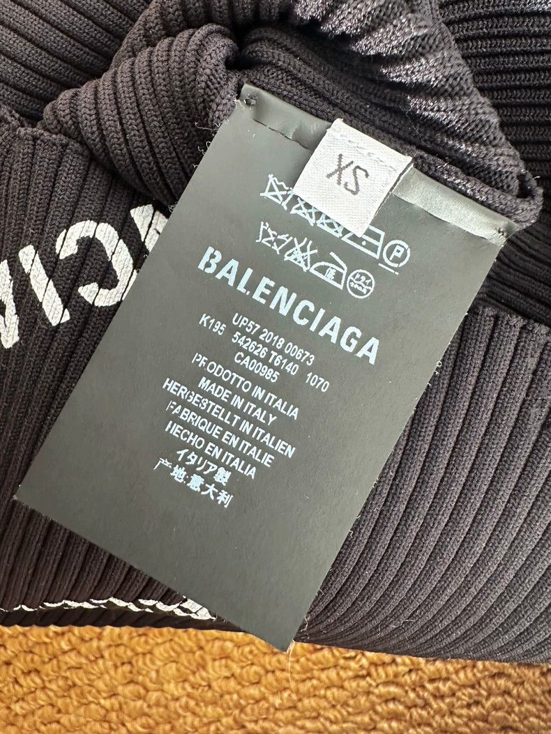Balenciaga Balenciaga Bullet Screen Full Logo Hooded High Neck Knit S Size XS / US 0-2 / IT 36-38 - 9 Thumbnail