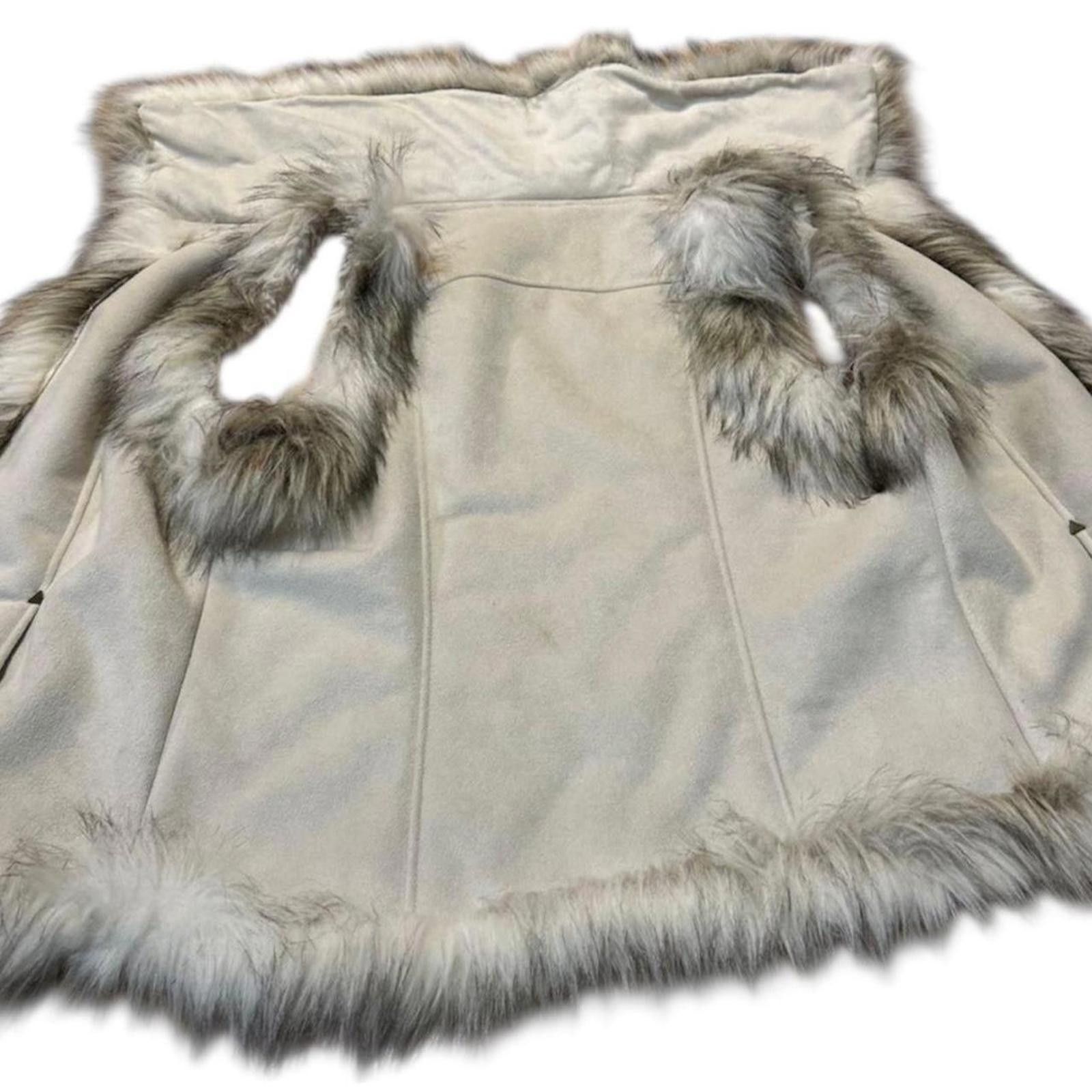 Other Faux fur grunge y2k vintage beige classic vest Size XS / US 0-2 / IT 36-38 - 2 Thumbnail