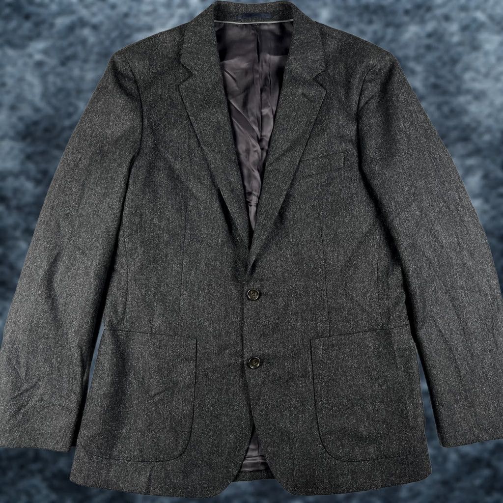 J.Crew J.CREW Blazer Sport Coat Wool Unstructured Ludlow Moon British Cloth 40R Grey Mens Size 40R - 1 Thumbnail