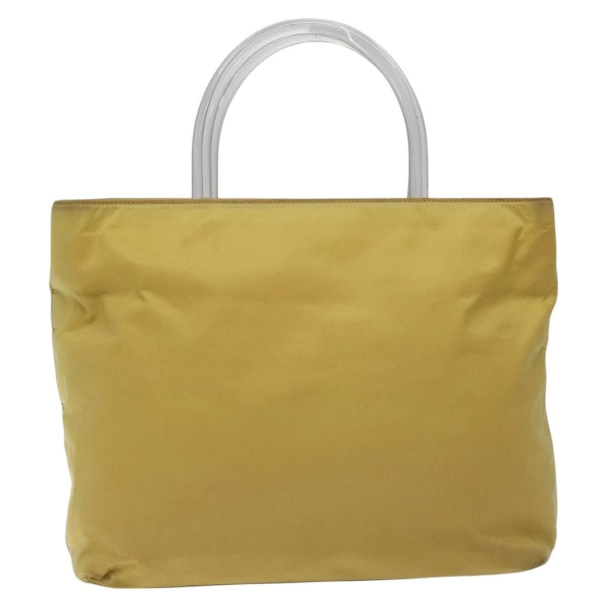 Prada PRADA Hand Bag Nylon Yellow Silver Size ONE SIZE - 2 Thumbnail