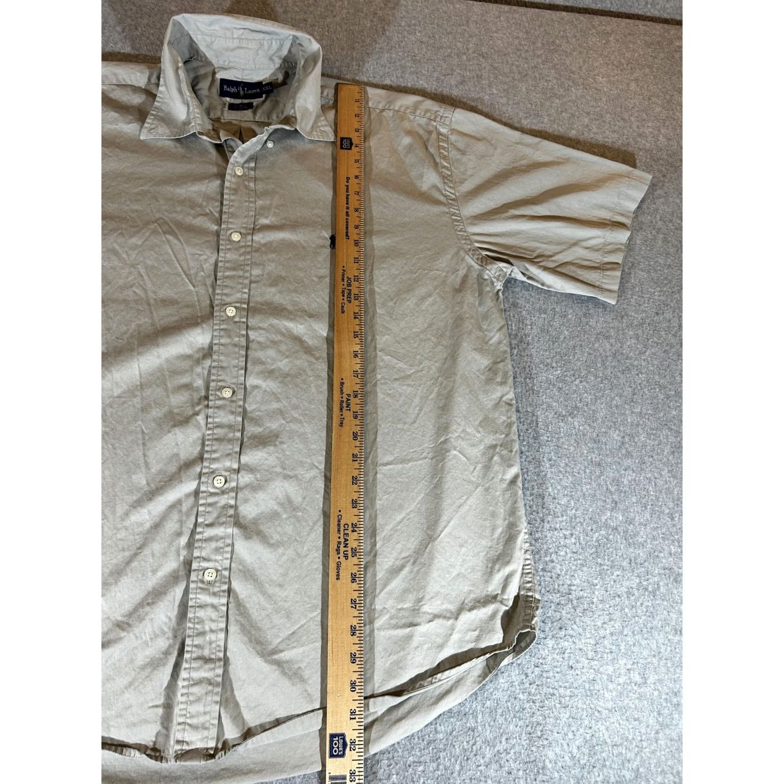 Ralph Lauren Ralph Lauren Shirt Mens 2XL Beige Blake Short Sleeve Button Polo Camp XXL Size US XXL / EU 58 / 5 - 5 Thumbnail