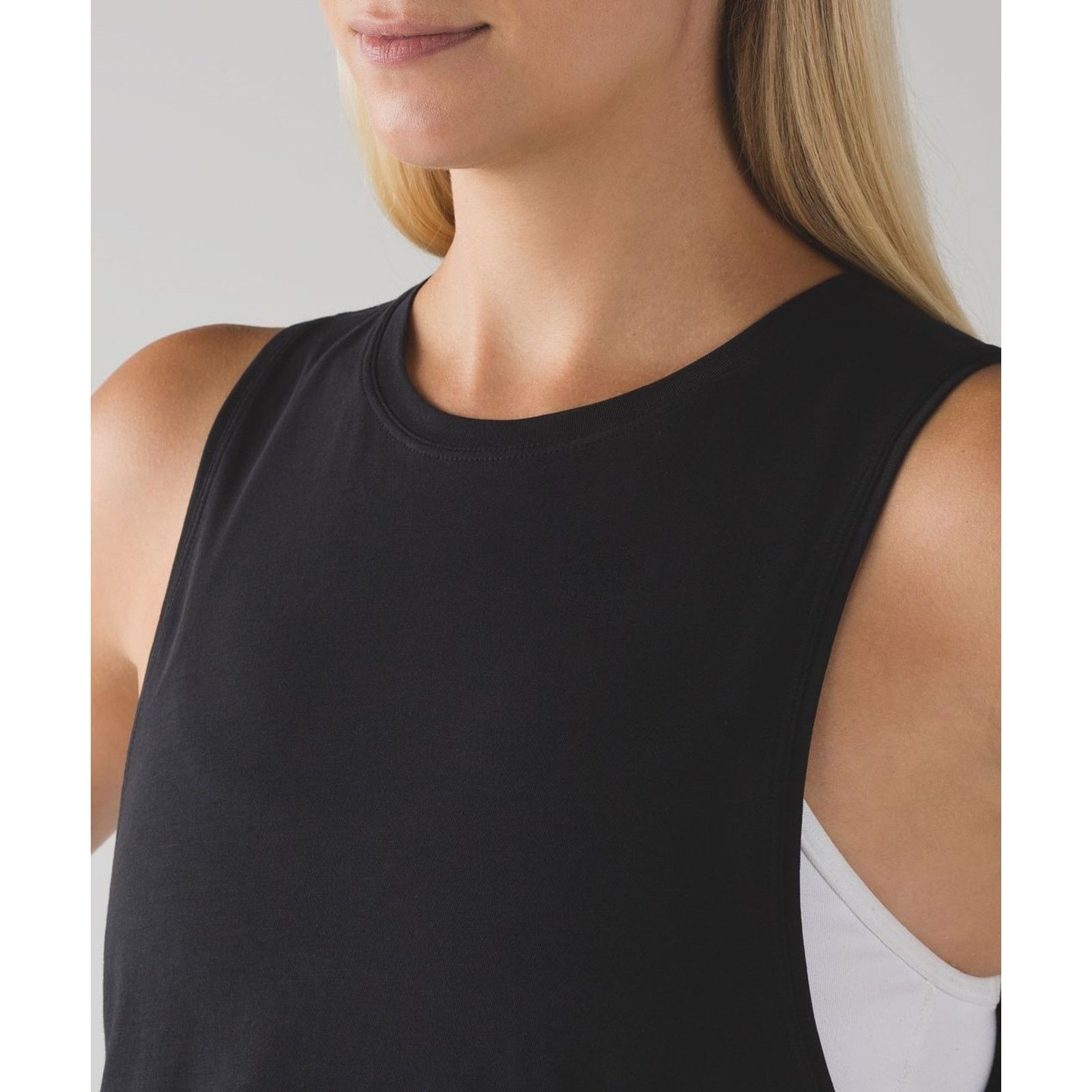 Lululemon Lululemon Muscle Love Crop Tank top Y2K Black Large A003641 Size L / US 10 / IT 46 - 3 Thumbnail