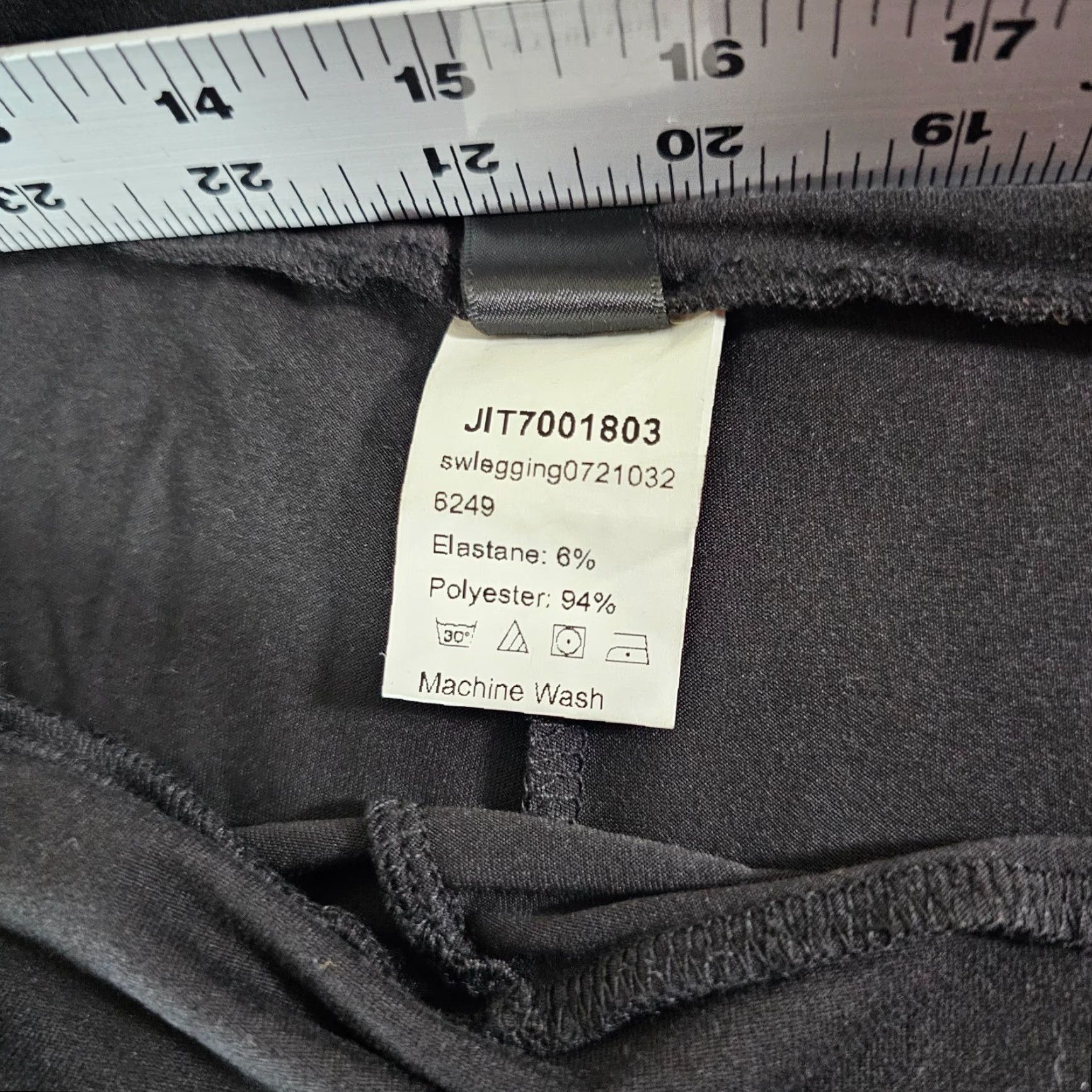 Shein VINTAGE? No — Actual: SHEIN Curve Leggings Black Ankle Women 2XL Elastic Waist Plus Size 2XL Women Leggings Size 40" / US 18 - 3 Thumbnail