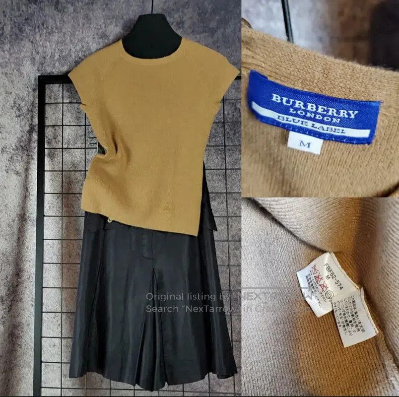 Other Burberry Camel Wool Knit Short Sleeve Top. Size M / US 6-8 / IT 42-44 - 1 Thumbnail