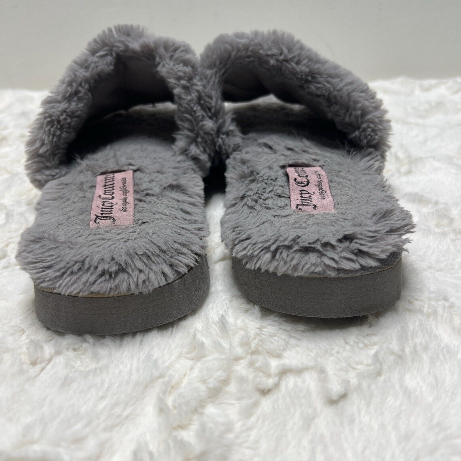 Juicy Couture Juicy Couture Halo Women’s Size 8 Grey Slip On Slippers Size US 8 / IT 38 - 6 Thumbnail