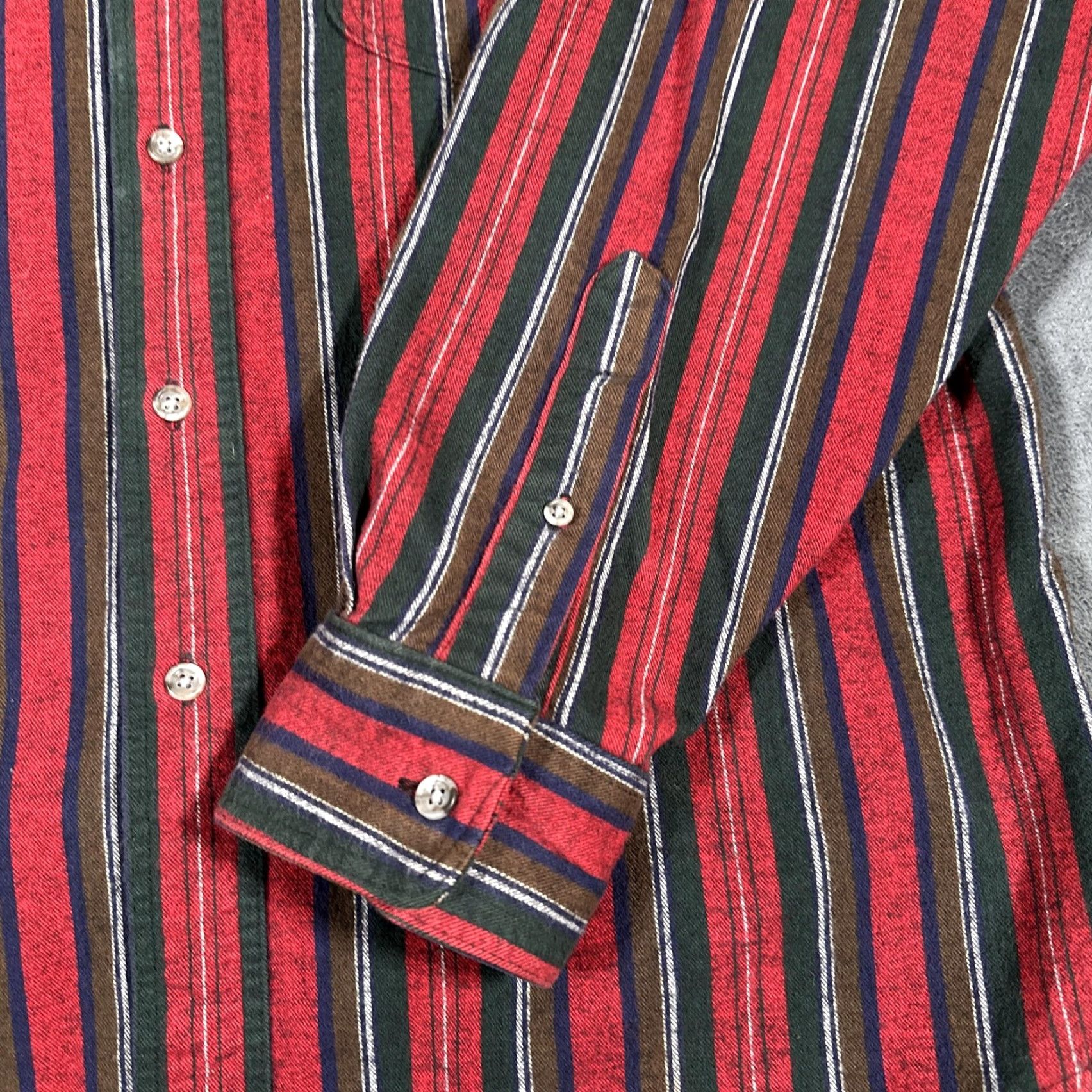 Eddie Bauer VINTAGE Eddie Bauer Flannel Shirt Mens Large Red Striped 90s Outdoor Casual Size US L / EU 52-54 / 3 - 3 Thumbnail