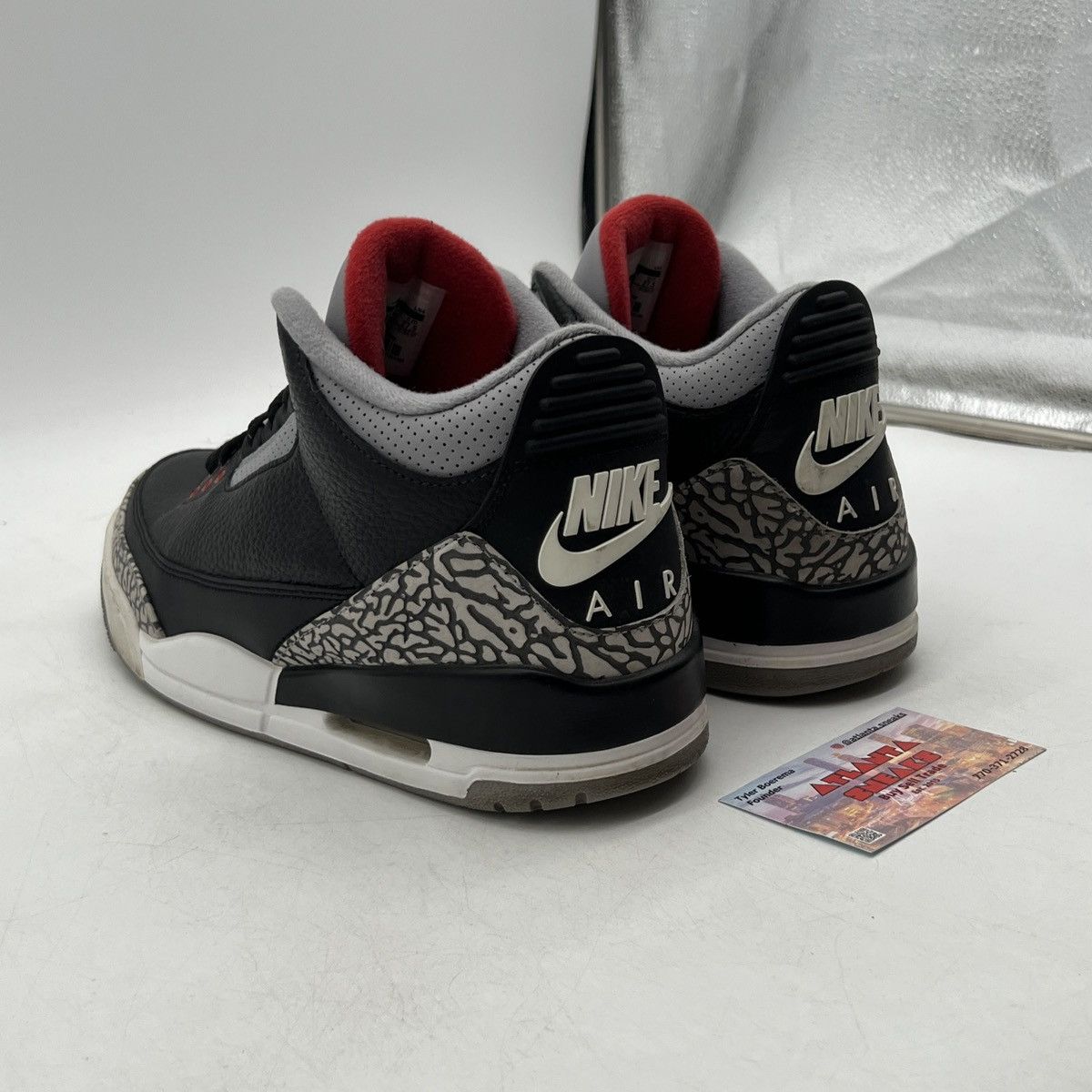 Jordan Brand Air Jordan 3 black cement Size US 9.5 / EU 42-43 - 4 Thumbnail