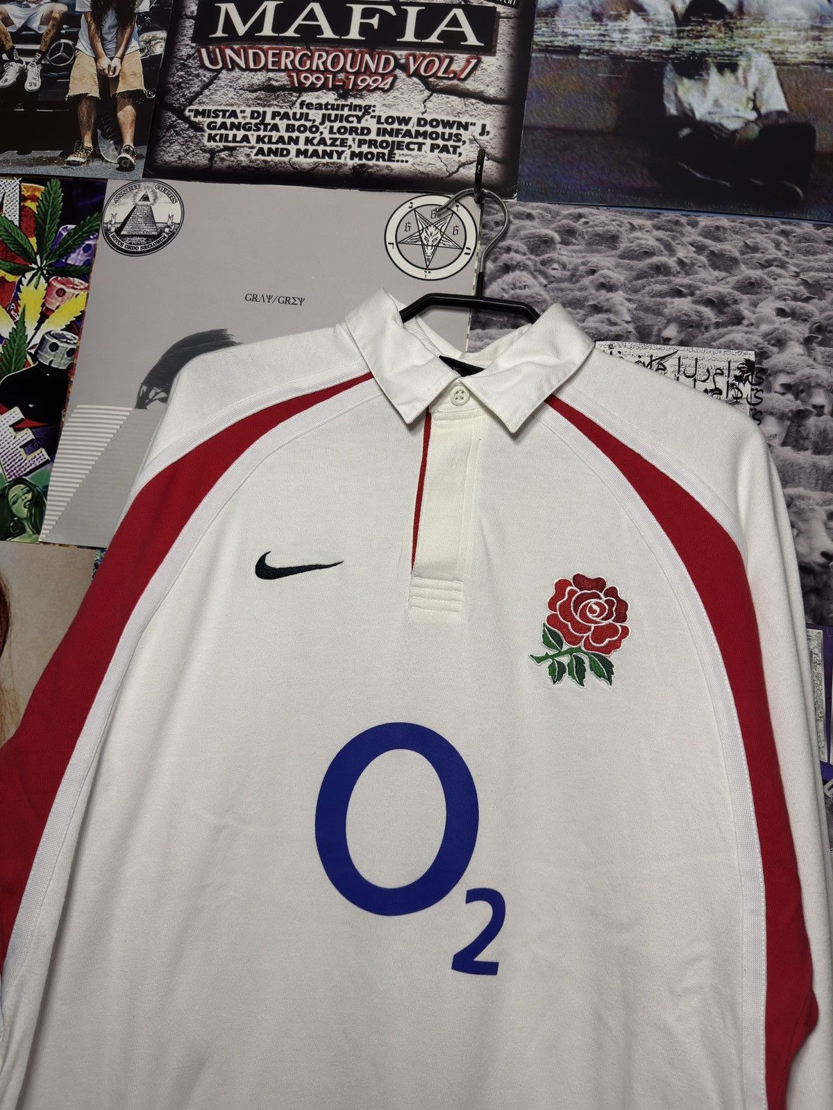 Nike Vintage Nike England 05 90s Long Sleeve Polo Rugby Size US L / EU 52-54 / 3 - 2 Thumbnail