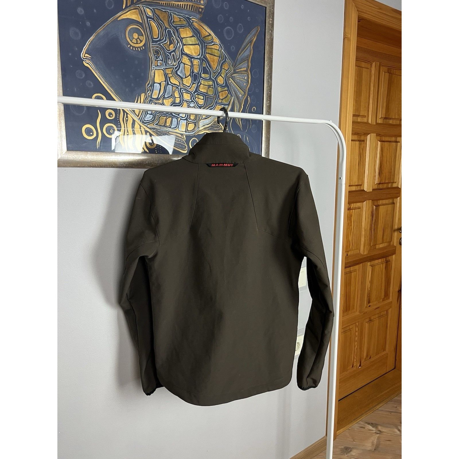 Mammut Mammut Softtech Men`s Khaki Green Softshell Jacket Size XS Size US XS / EU 42 / 0 - 8 Thumbnail
