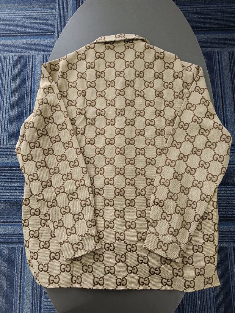Gucci Gucci Classic GG full-print button jacket 2504-Nextarrow Size US L / EU 52-54 / 3 - 2 Thumbnail
