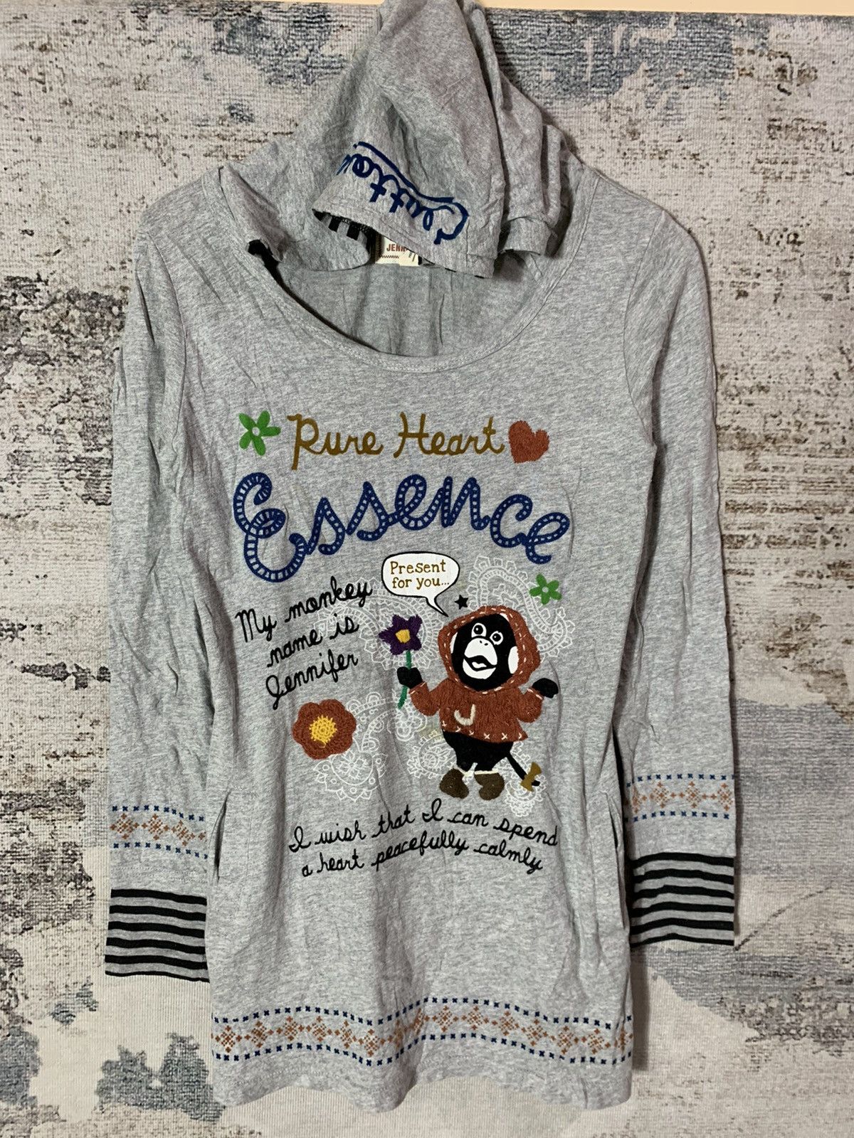 2000s Hoodie Dress Animal Japan Gluttons