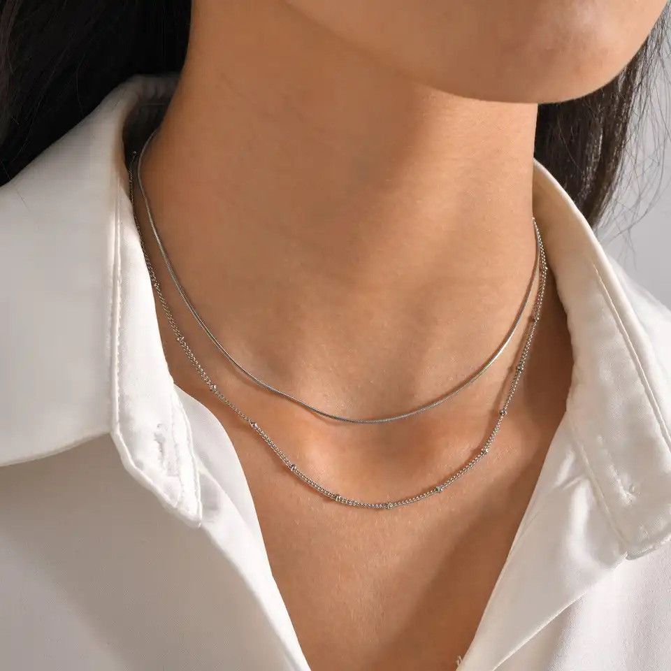 Other Dainty Double Satellite Chain Necklace Size ONE SIZE - 2 Thumbnail
