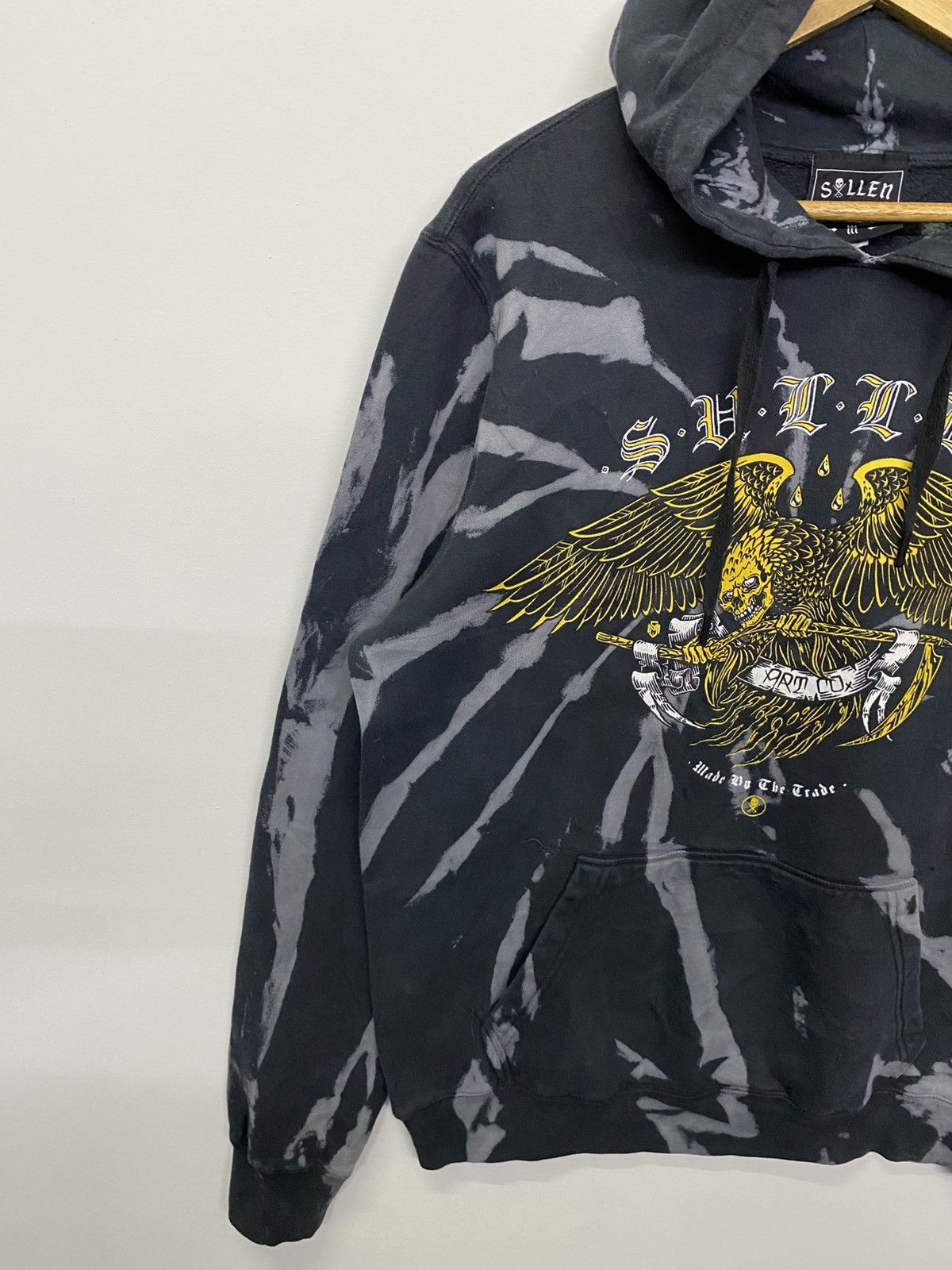 Japanese Brand Shllen Skulls Big Print Tye Dye Hoodie Sweatshirt Size US M / EU 48-50 / 2 - 2 Thumbnail