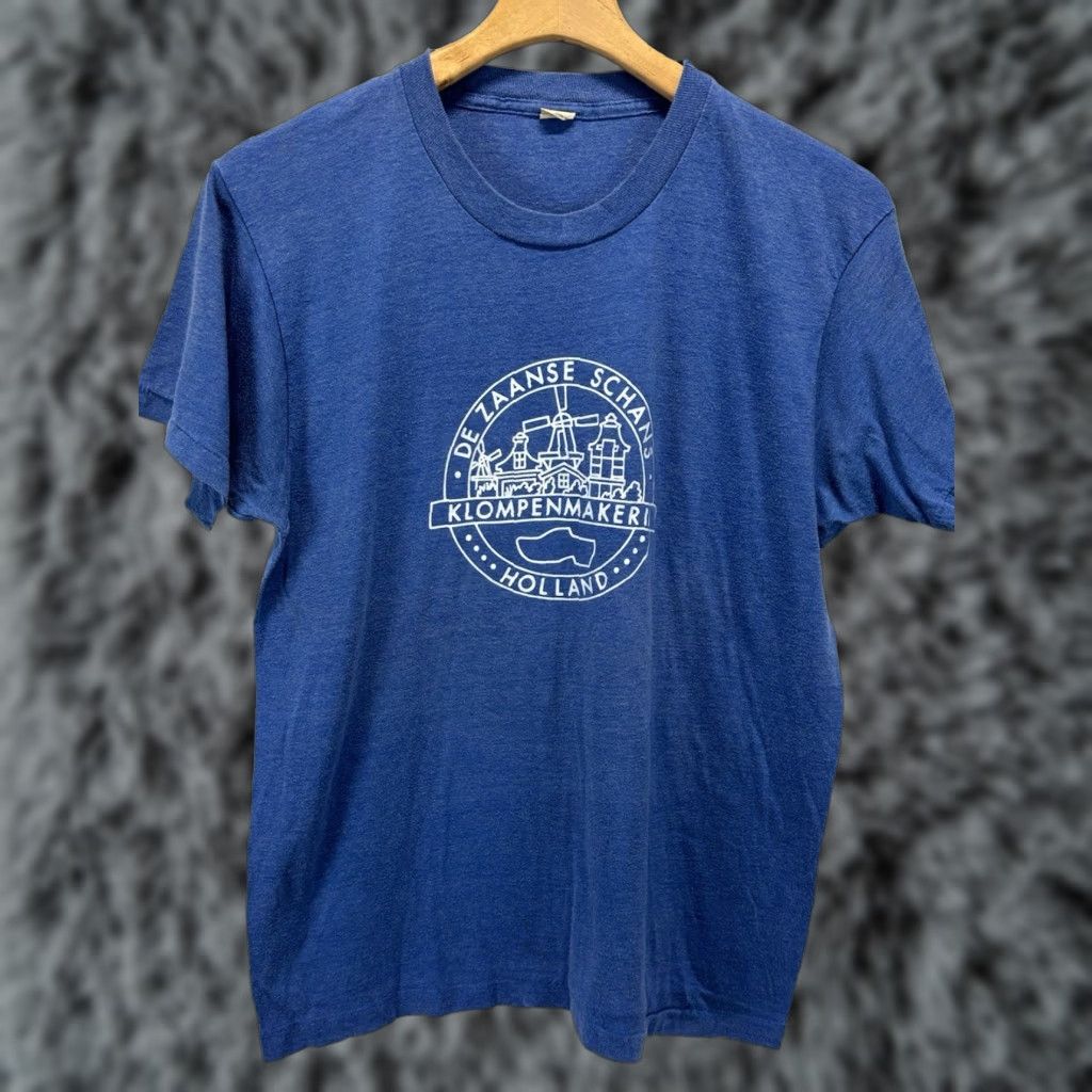 Vintage VINTAGE Screen Stars 80s Graphic T-Shirt XL Blue Single Stitch Mens Made in USA Size US XL / EU 56 / 4 - 1 Thumbnail
