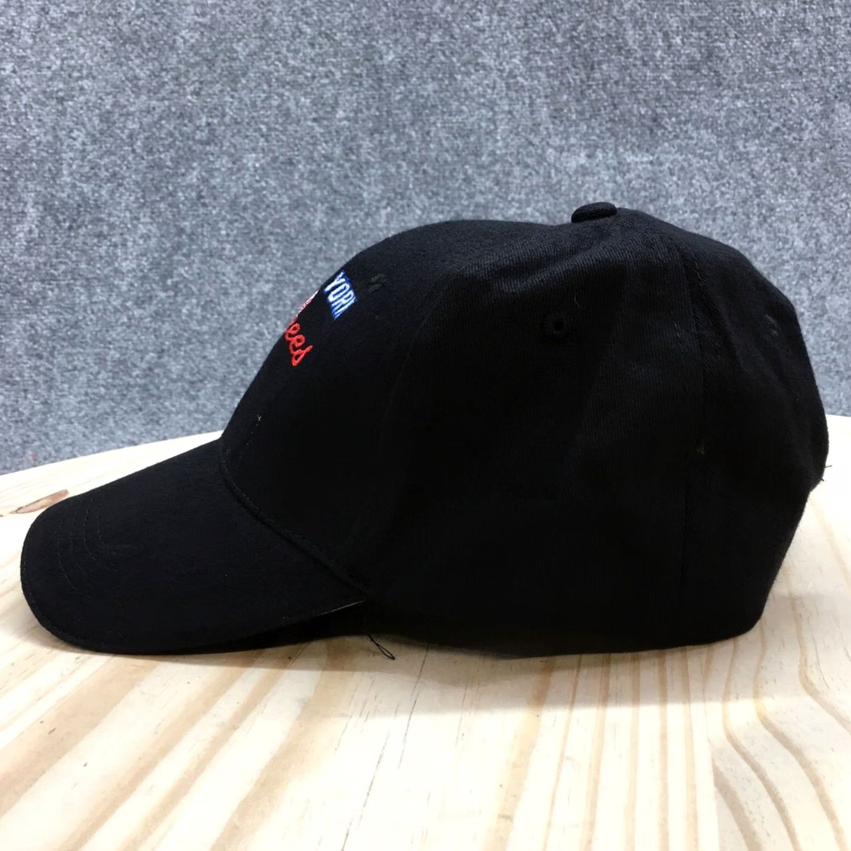 Logo 7 New York Yankees Baseball Cap Mens Black OS Curved Brim Embroidered Logo Size ONE SIZE - 7 Thumbnail