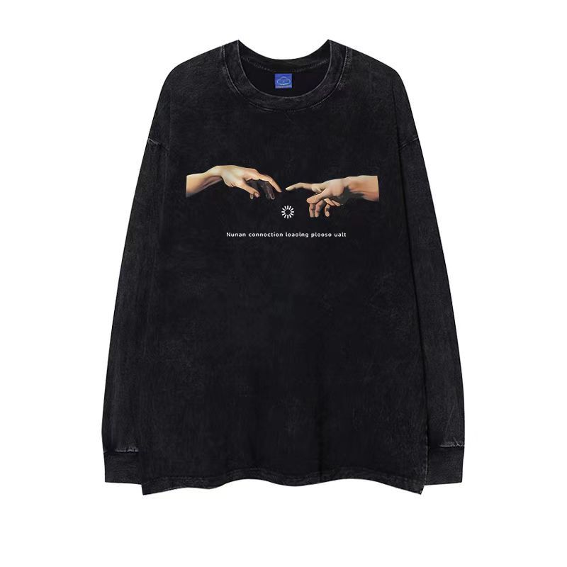 Japanese Brand × Vintage Vintage Hip Hop Hand Printed Aged Long Sleeve T-Shirt Size US XXL / EU 58 / 5 - 1 Thumbnail