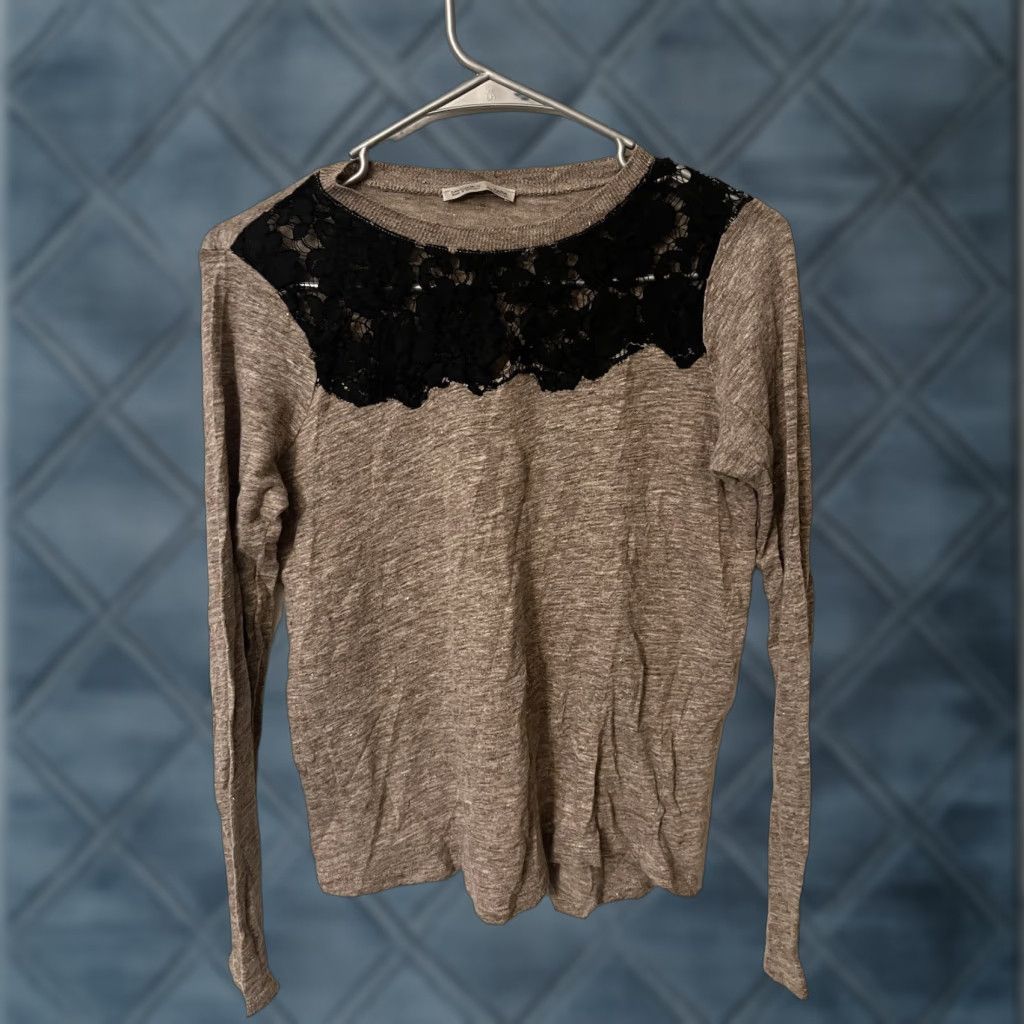 Zara VINTAGE Zara Sweater WB Collection Pullover Women M Tan Brown Lace Lightweight Medium Size M / US 6-8 / IT 42-44 - 1 Thumbnail