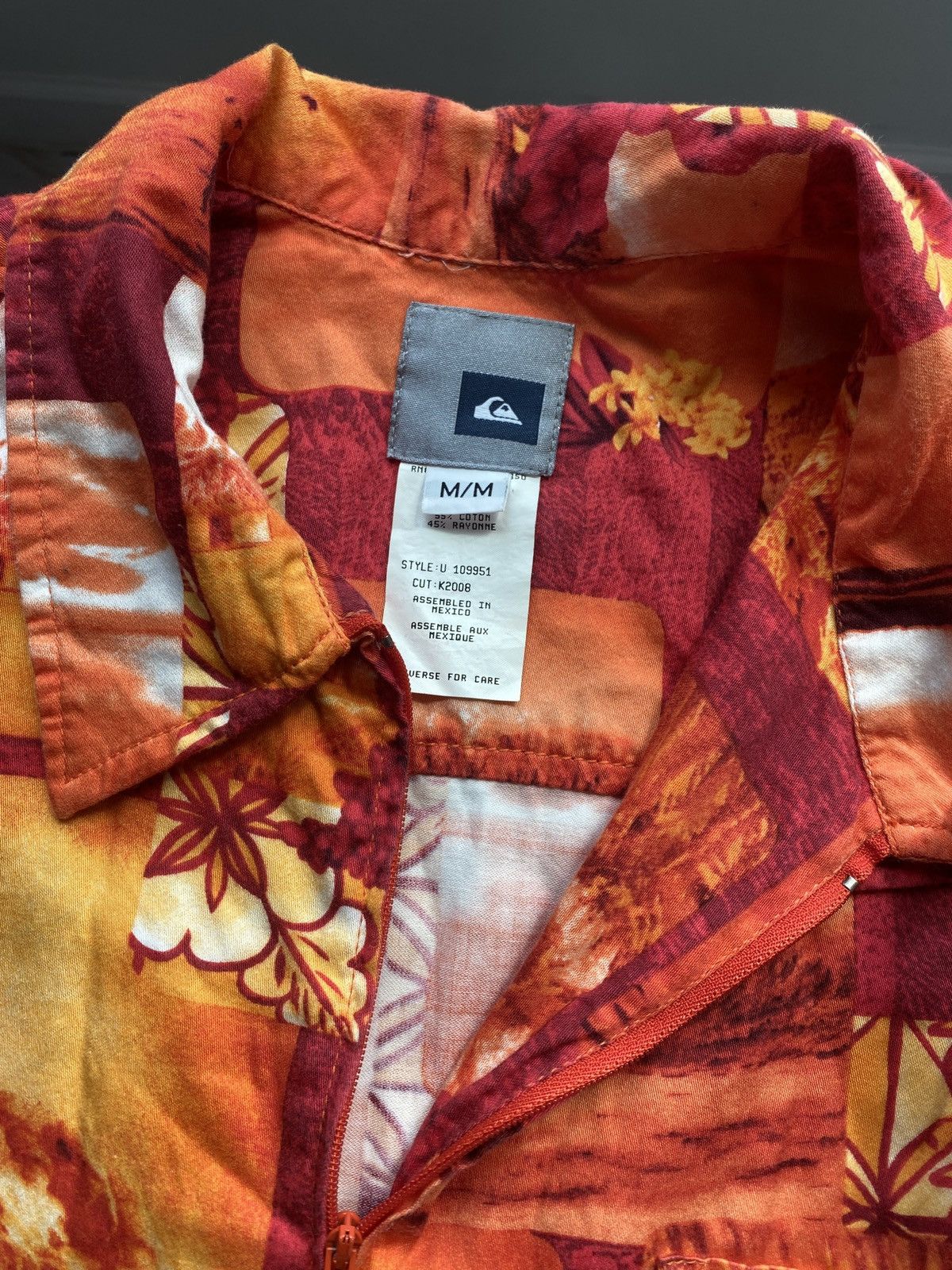 Quiksilver 90’s Quicksilver Surf Zip Shirt M Size US M / EU 48-50 / 2 - 6 Thumbnail