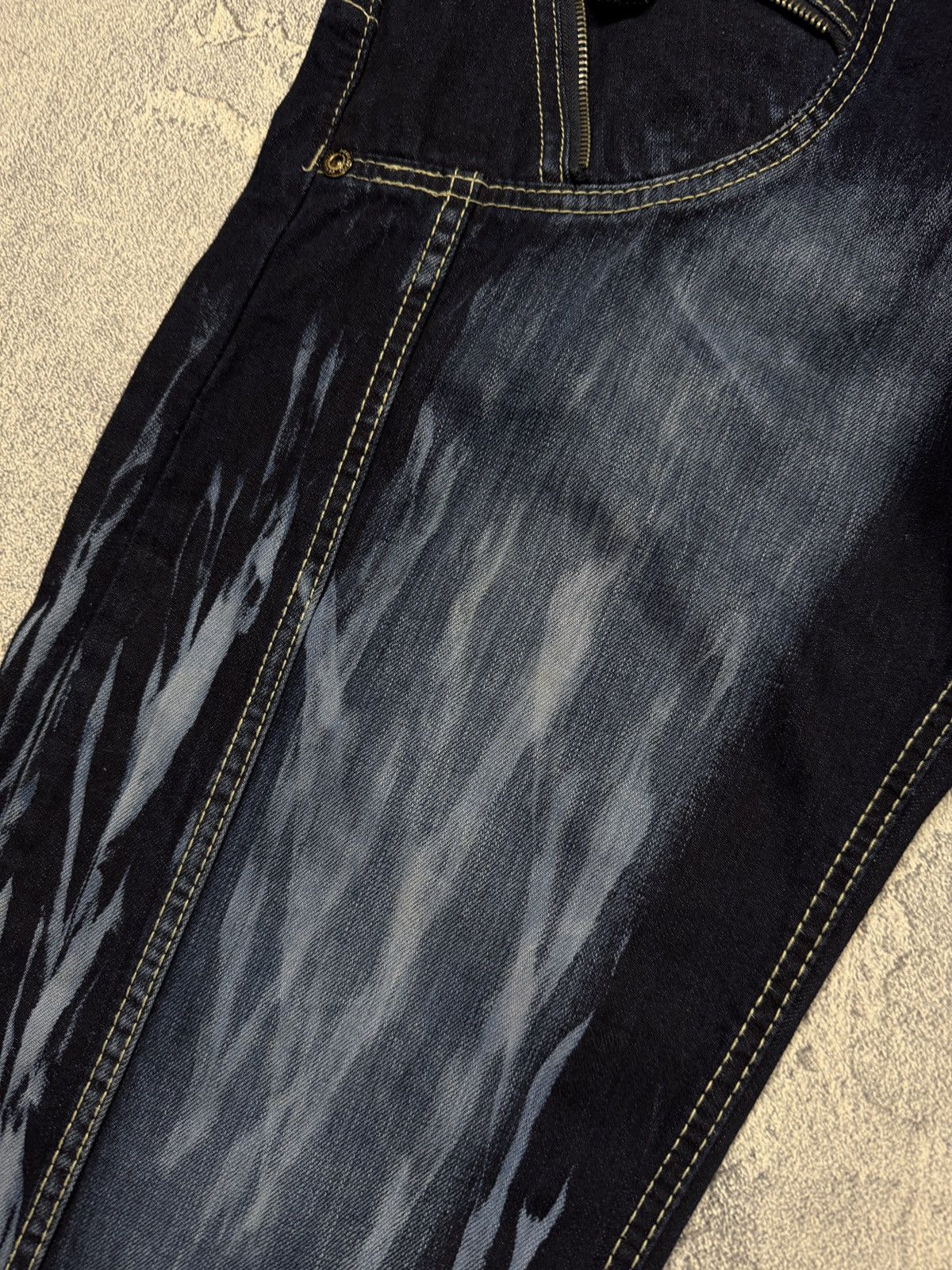 Other Y2K Archive Distressed Jeans Denim Heavy Stitch LGB Style Size US 42 / EU 58 - 9 Thumbnail