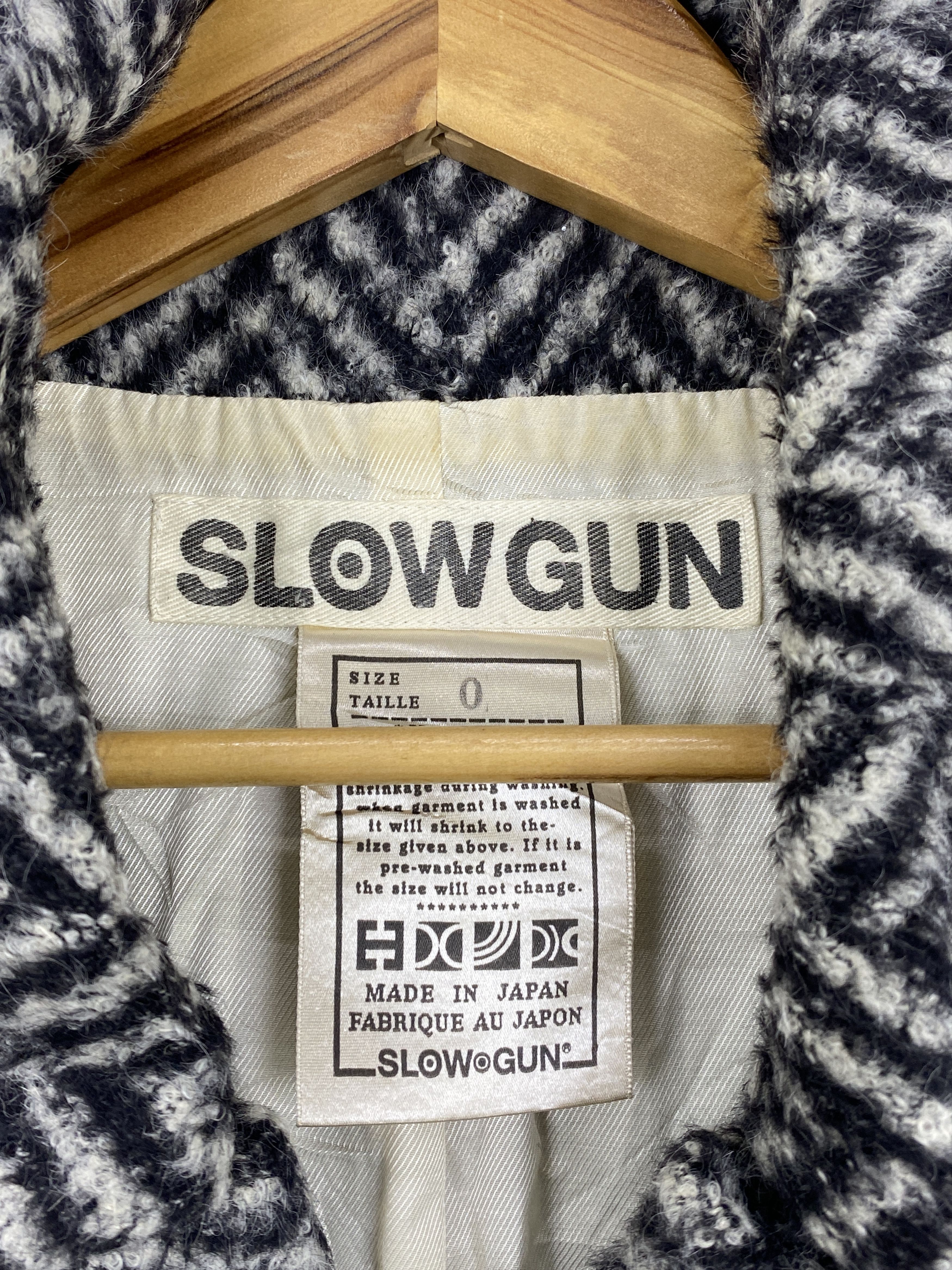 Japanese Brand Vintage Japanese Brand Slow Gun Wool Long Jacket J1732 Size US XS / EU 42 / 0 - 5 Thumbnail