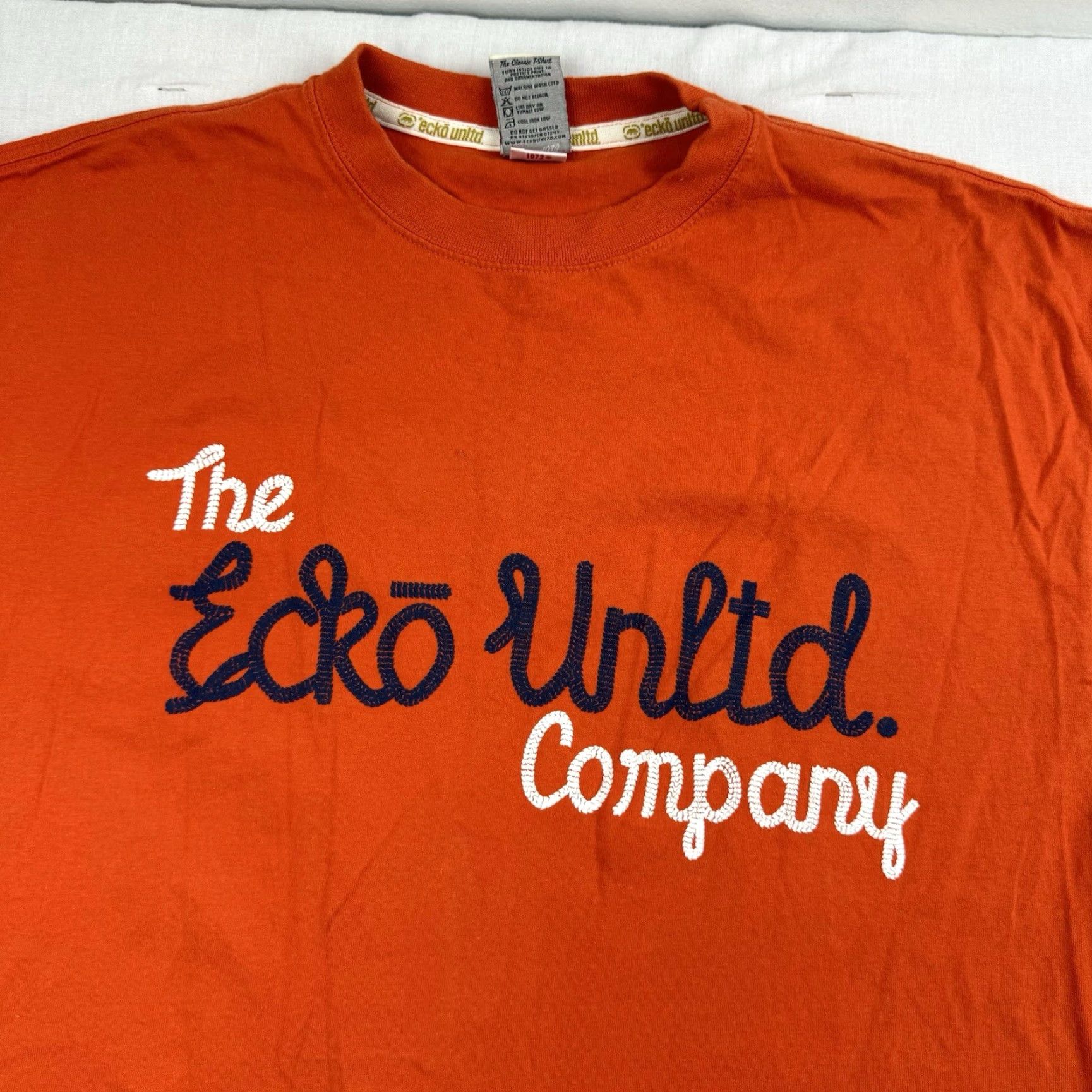 Ecko Unltd. VINTAGE Ecko Unltd T-Shirt Adult XL Orange Baggy Relaxed Hipster Punk Y2K Grunge Mens Size US XL / EU 56 / 4 - 2 Thumbnail