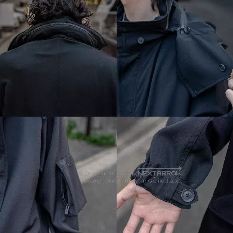Yohji Yamamoto Yohji Yamamoto 24AW fish tail hooded coat| Size US S / EU 44-46 / 1 - 7 Thumbnail