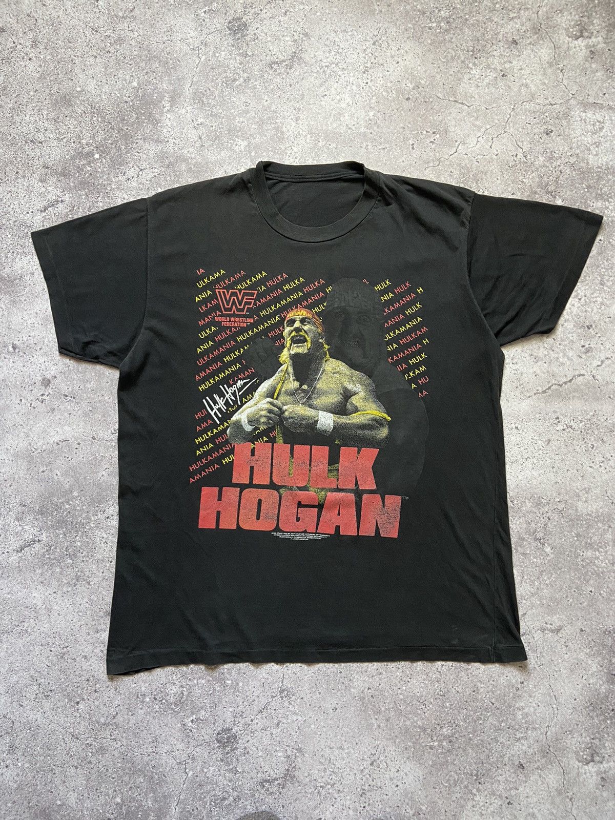WWF RARE vintage 1991 HULK HOGAN wrestling t-shirt Size US XL / EU 56 / 4 - 1 Thumbnail