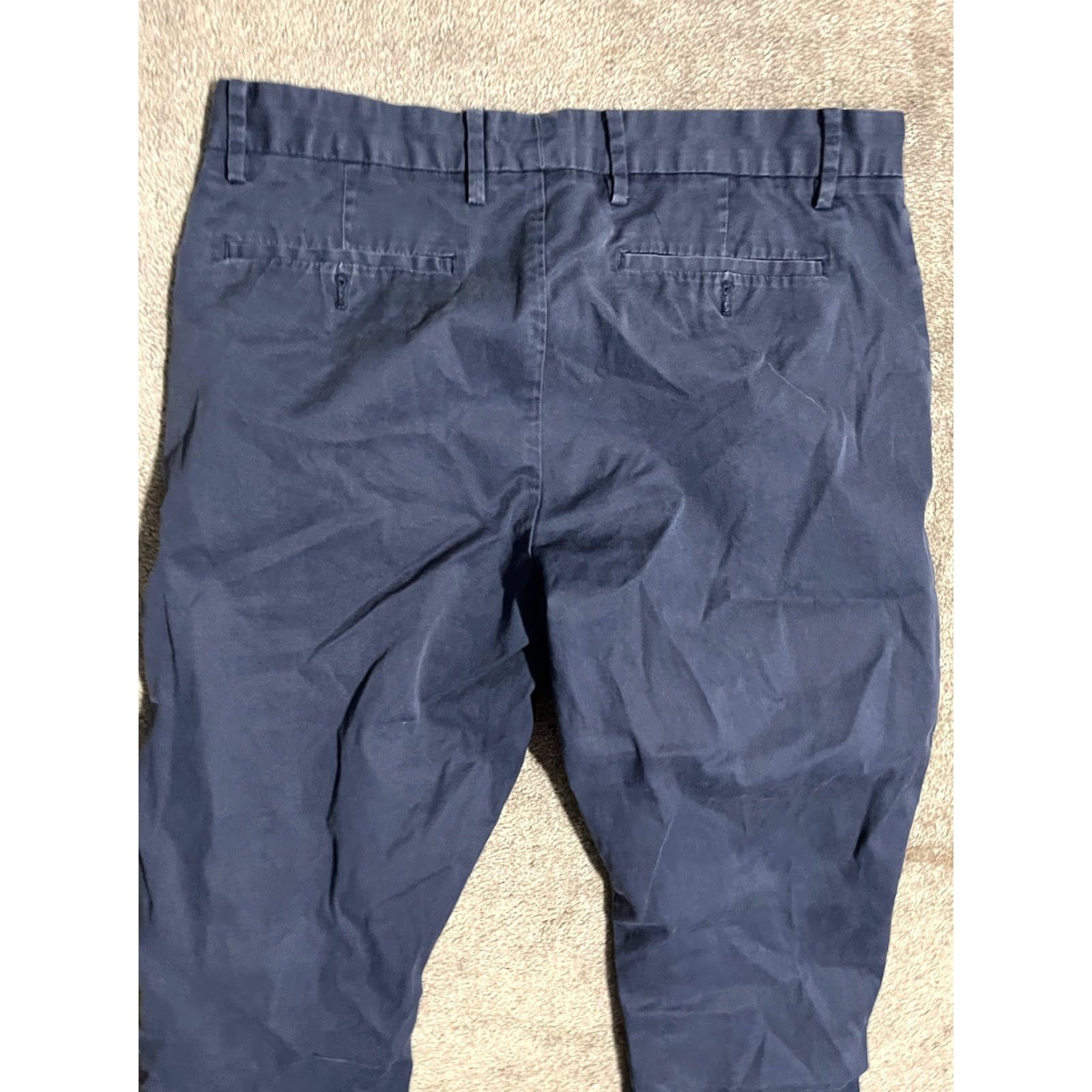 DKNY DKNY Pants Men 33x30 Blue Chino Cotton Blend Casual Trousers Size US 33 - 4 Thumbnail