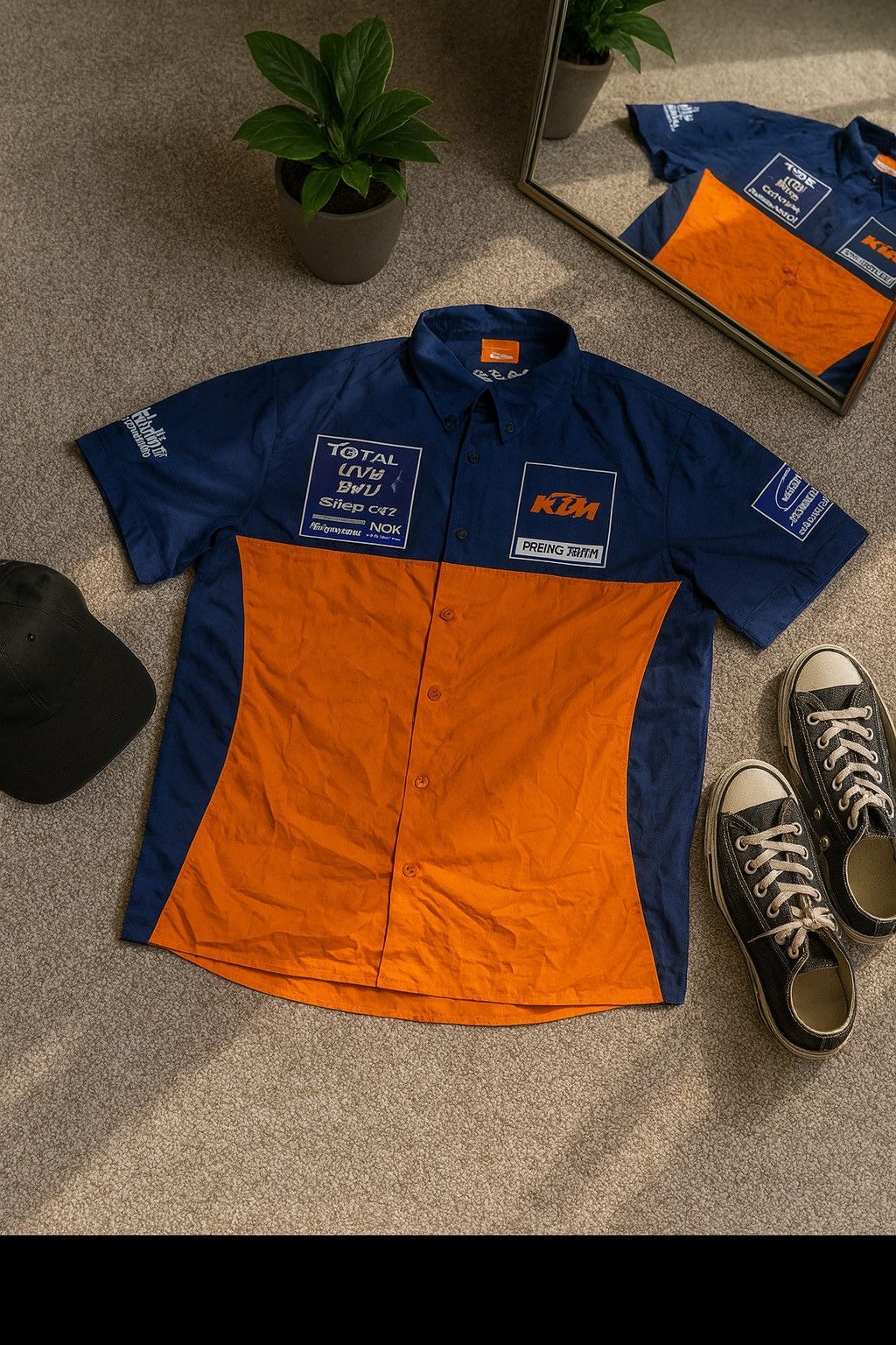 Japanese Brand VINTAGE KTM RACING TEAM JAPAN SHIRT Size US L / EU 52-54 / 3 - 1 Thumbnail