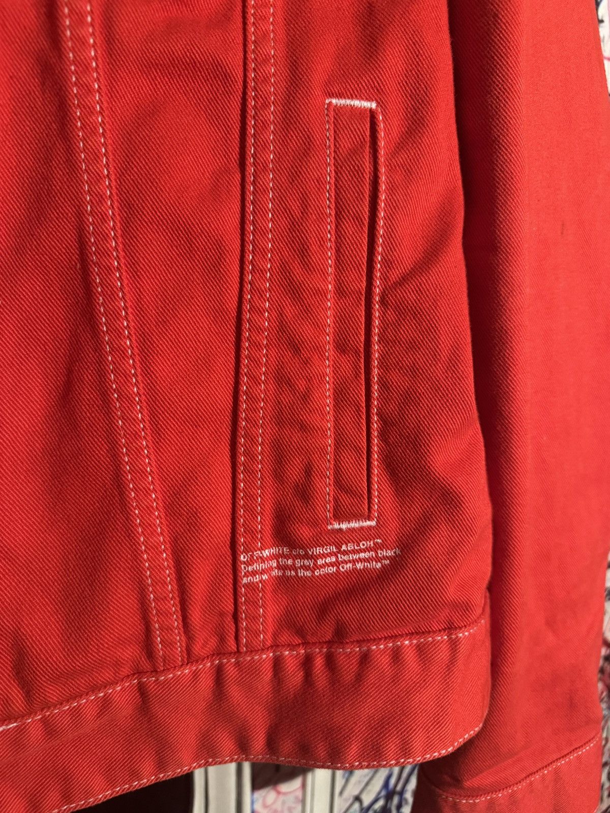Off-White Off White Jeans Jacket SS19 Blue Skull Backrpint Size US XL / EU 56 / 4 - 4 Thumbnail