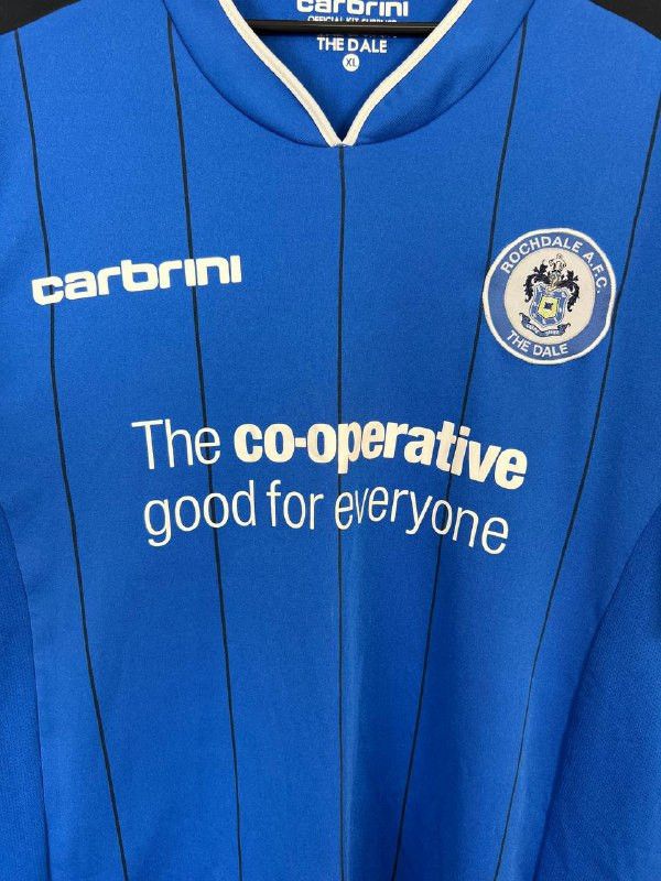 Vintage ROCHDALE ENGLAND 2011/2012 HOME FOOTBALL SHIRT CARBRINI Sz L Size US XL / EU 56 / 4 - 2 Thumbnail