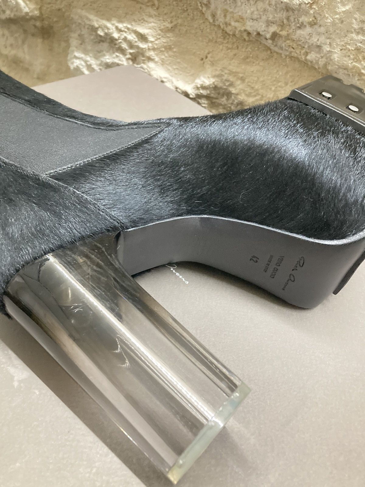 Rick Owens NEVER WORN / Calf Hair Platforms Chelsea Boots Size US 9 / EU 42 - 11 Thumbnail