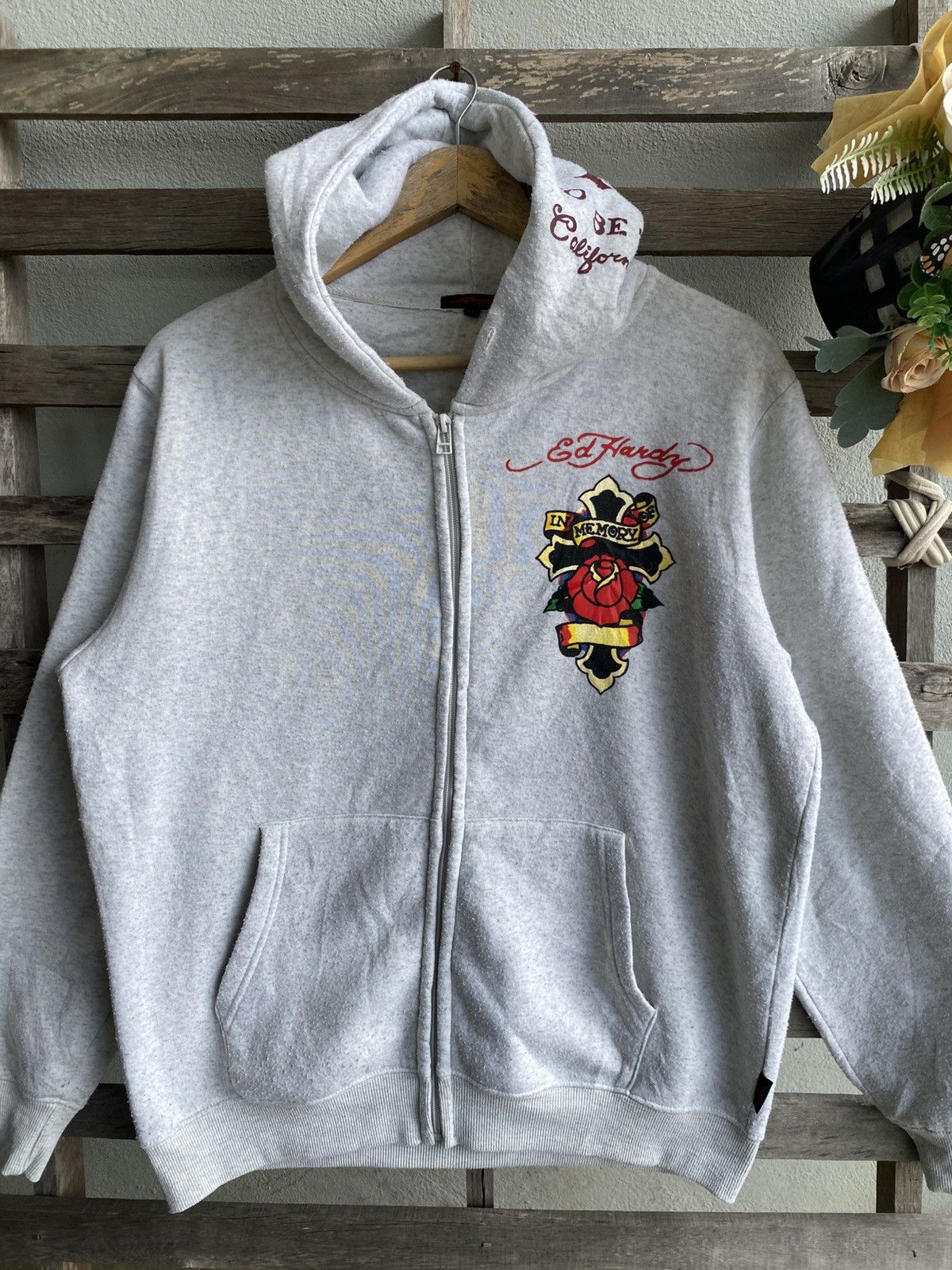 Ed Hardy 2000s Ed Hardy Hoodie Size US XL / EU 56 / 4 - 3 Thumbnail