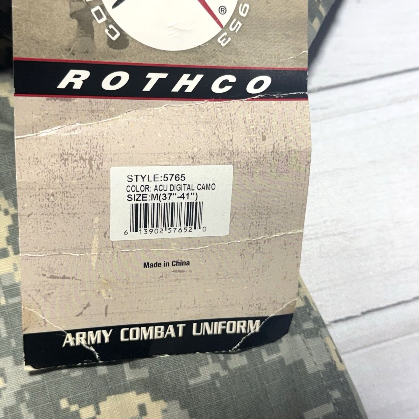 Rothco Rothco Army Combat Uniform Shirt MedGreen Digital Camo ACU NWT Mens M Camouflage Shirt Size US M / EU 48-50 / 2 - 4 Thumbnail