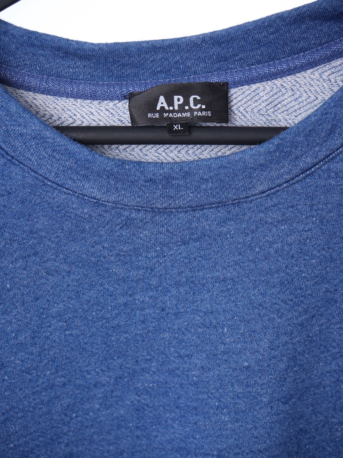 A.P.C. A.P.C Navy Crewneck Sweatshirt L-XL Size US XL / EU 56 / 4 - 3 Thumbnail