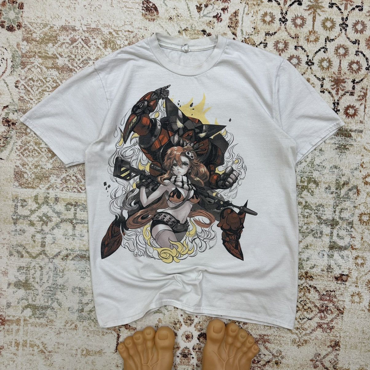 Japanese Brand × Vintage Vintage Japanese Style Anime T-shirts Big Logo Women & Robot Size US M / EU 48-50 / 2 - 1 Thumbnail