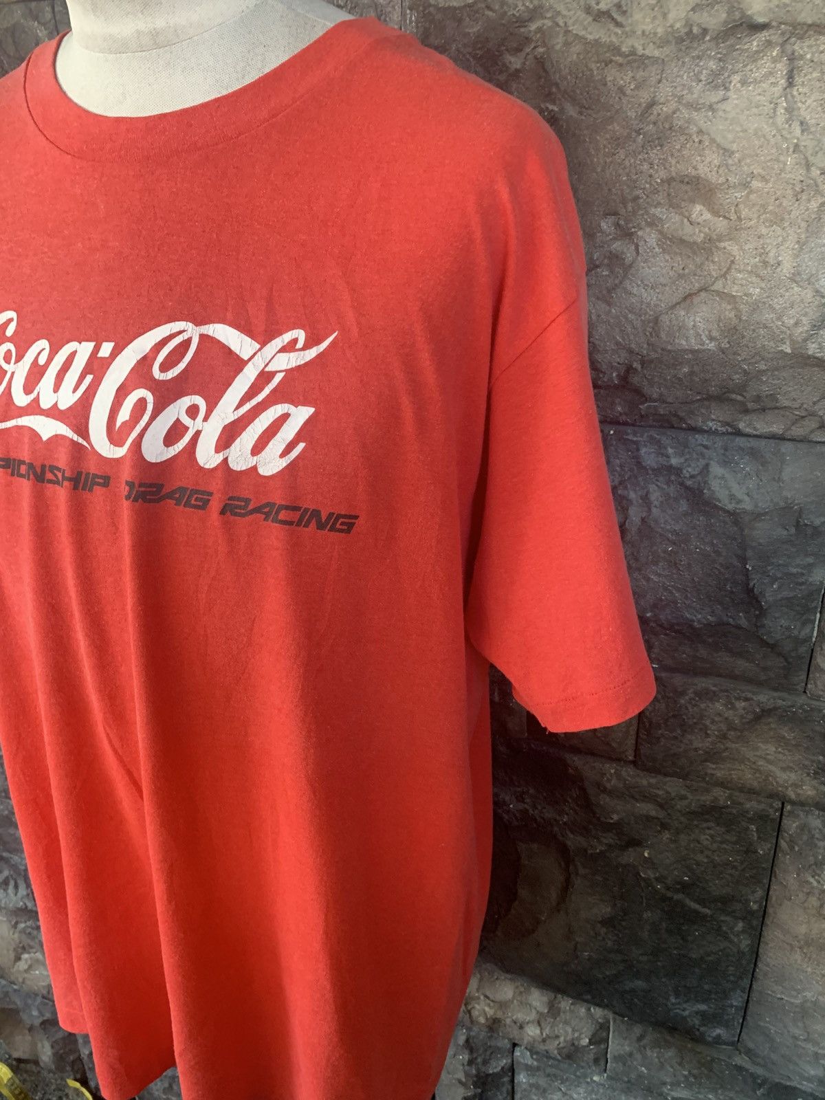Coca Cola × Vintage Vintage 90s Coca Cola Championship Drag Racing T shirt Size US XL / EU 56 / 4 - 3 Thumbnail
