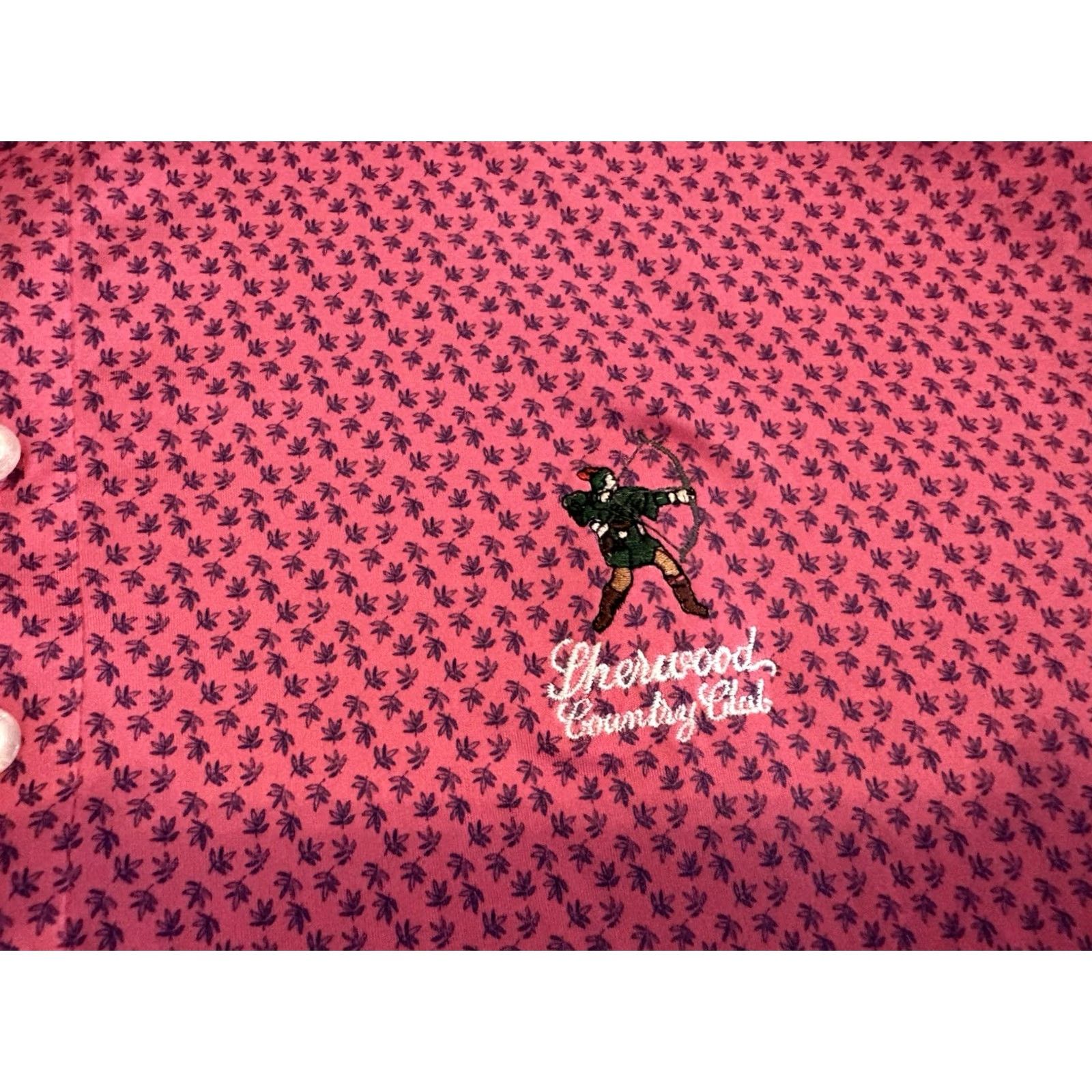 johnnie-O VINTAGE Johnnie-O Featherweight Pink Golf Polo Shirt Mens Large Size US L / EU 52-54 / 3 - 3 Thumbnail