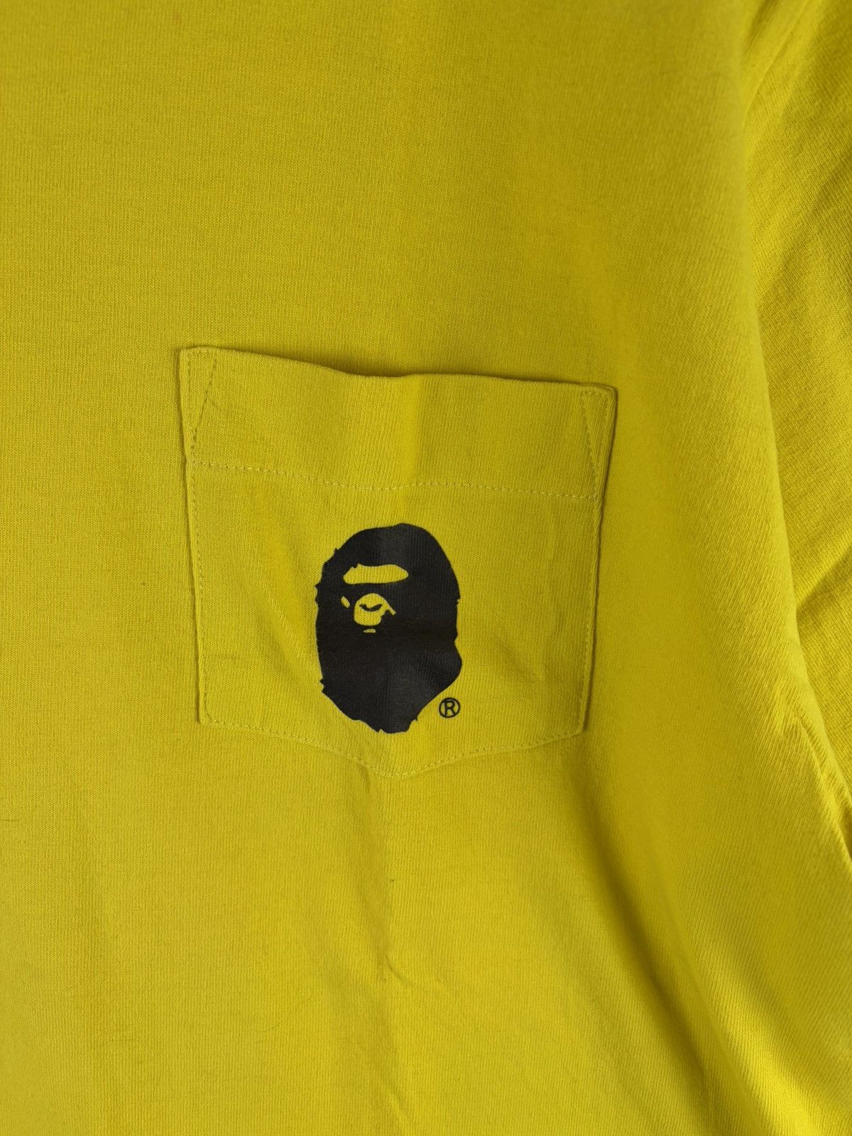 Bape Bape One Point Head Logo Pocket Tee Size US M / EU 48-50 / 2 - 3 Thumbnail