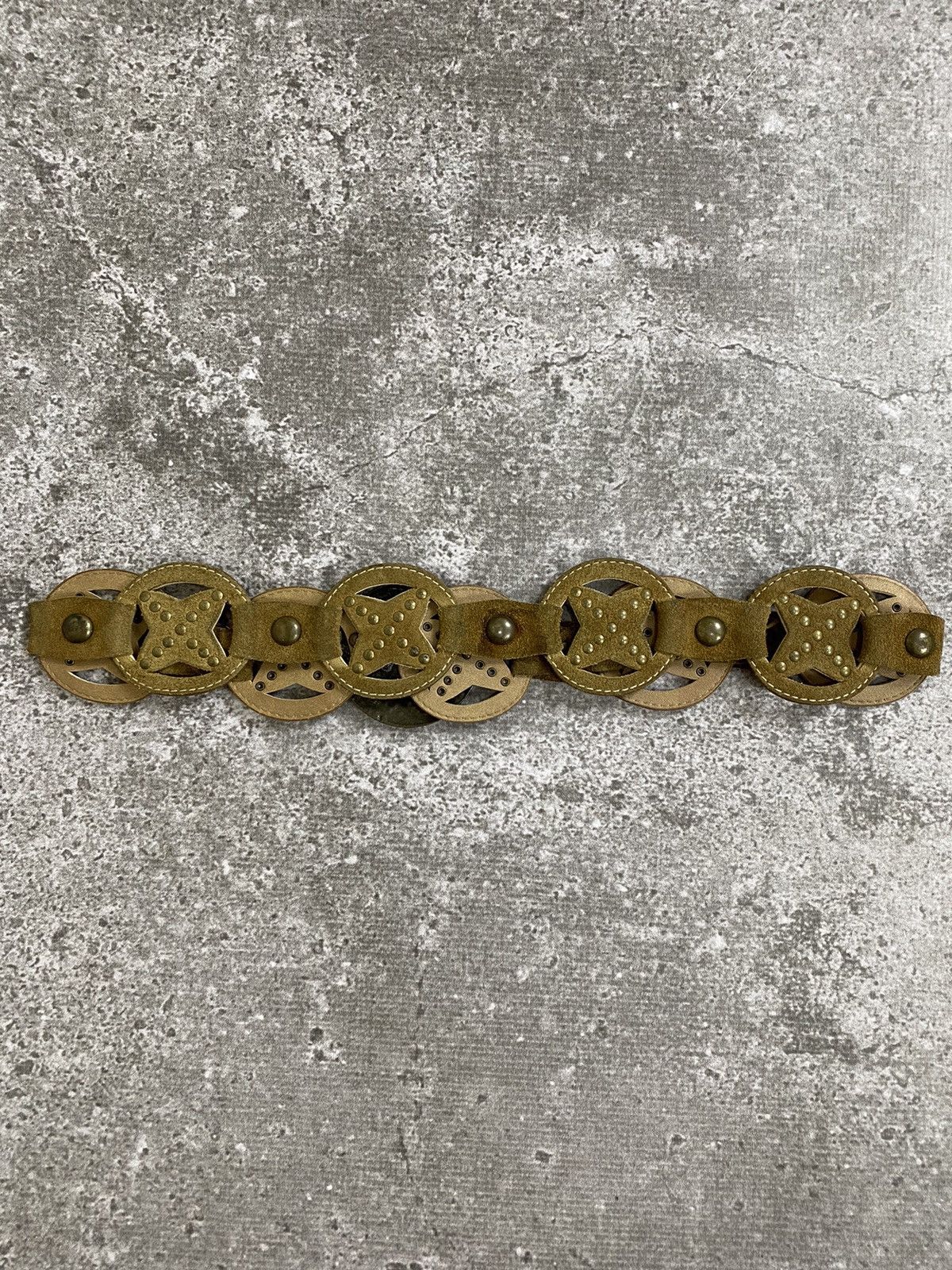 If Six Was Nine Y2K Suede stars leather belt Size ONE SIZE - 5 Thumbnail