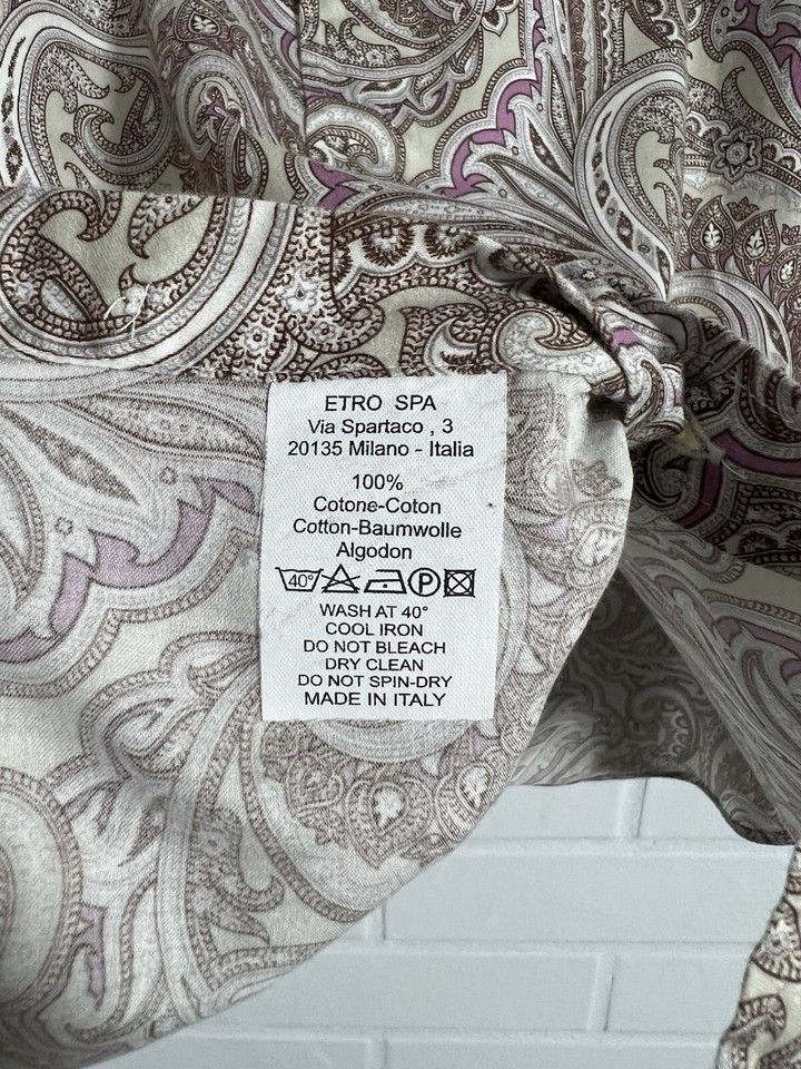 Etro ETRO Mens Shirt Slim Long Sleeve Cotton Size M Size US M / EU 48-50 / 2 - 5 Thumbnail