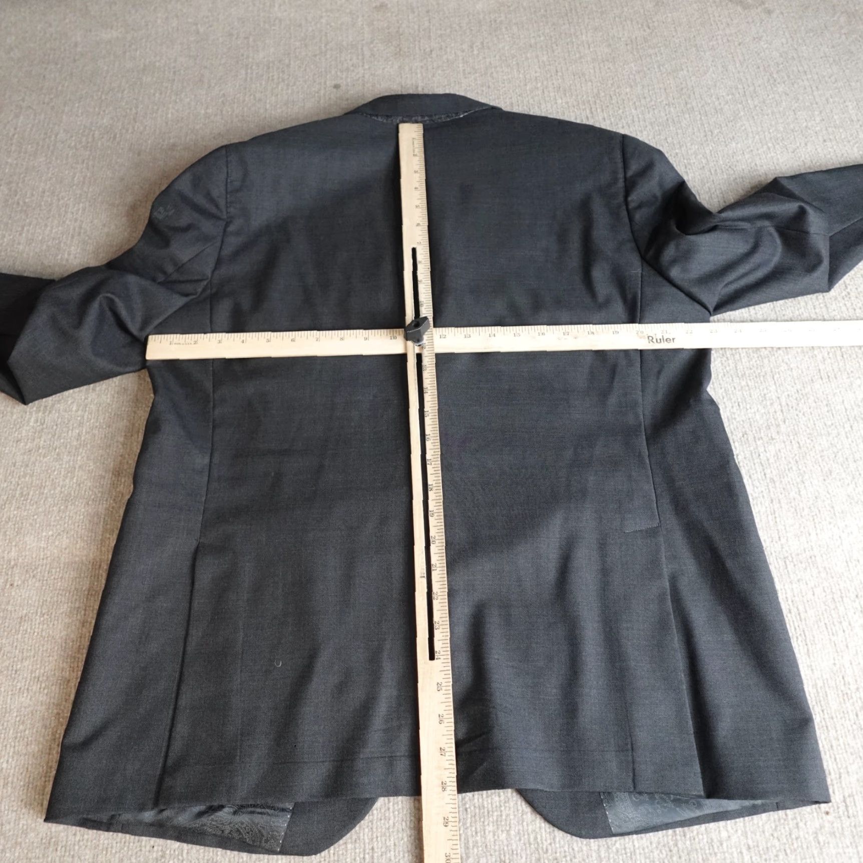 Jack Victor VINTAGE Jack Victor Jacket 44R Gray Solid Vitale Barberis Half Lined Size US S / EU 44-46 / 1 - 5 Thumbnail