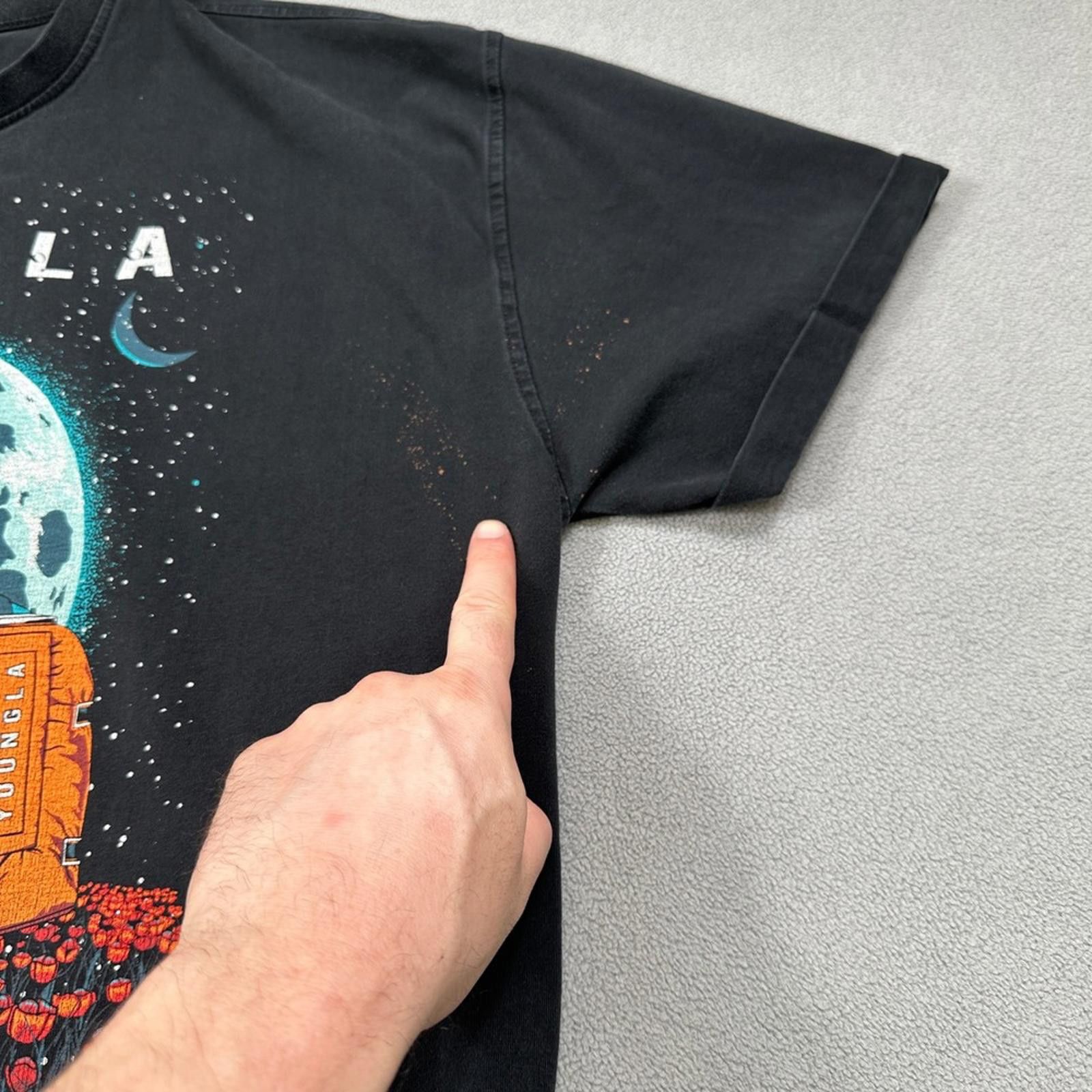 YoungLA YOUNGLA Shirt Black XL 2021 Mens Astronaut Moon Field Floral Size US XL / EU 56 / 4 - 6 Thumbnail