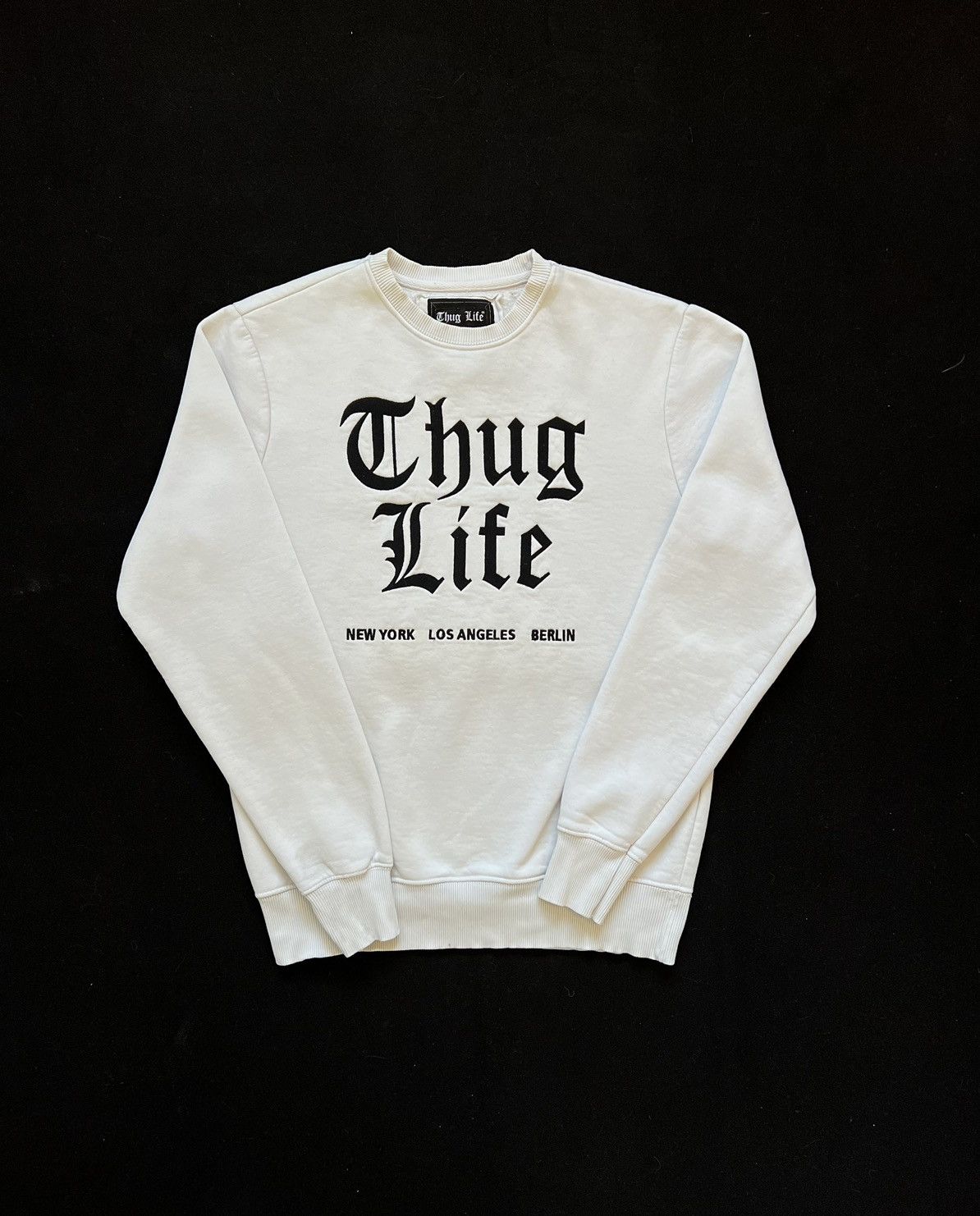 Japanese Brand × Vintage Sweatshirt Thug Life vintage y2k white Size US M / EU 48-50 / 2 - 1 Thumbnail