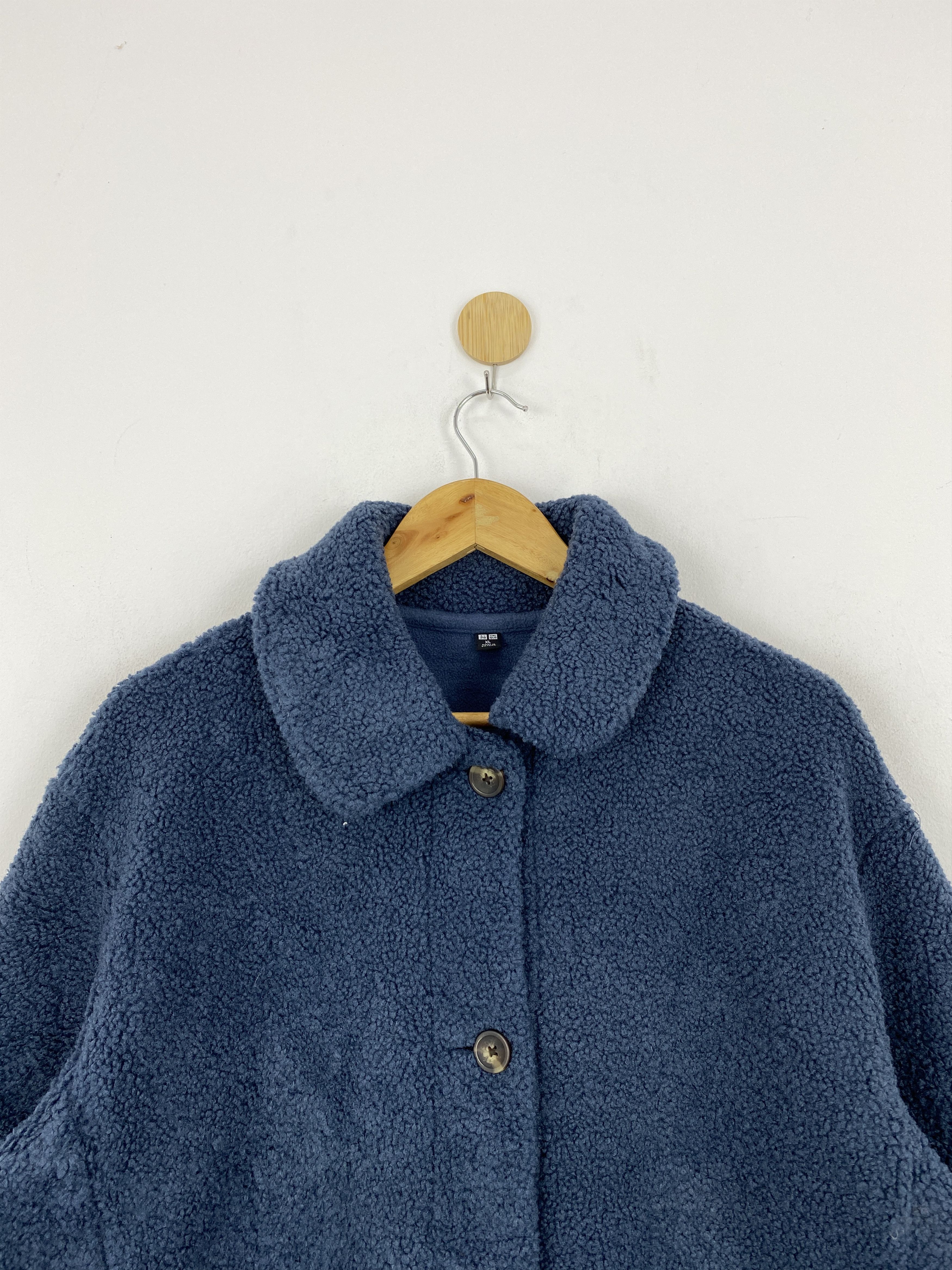 Japanese Brand Vintage Uniqlo Button Up Fleece Jacket JA0132 Size US XL / EU 56 / 4 - 3 Thumbnail
