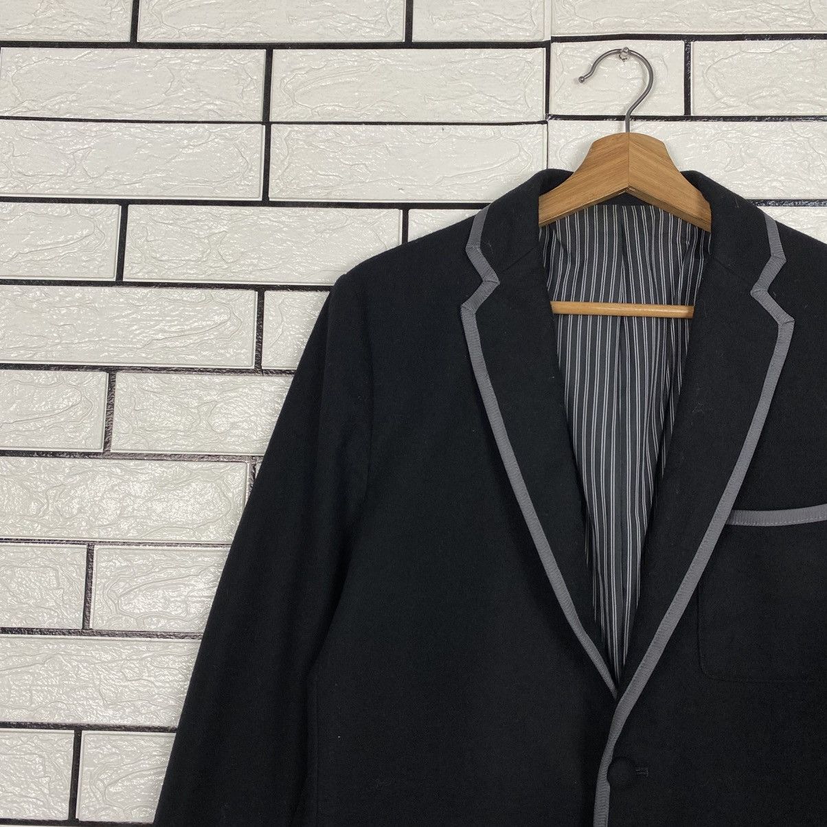 Fred Perry 📌Vintage Chore Button Jacket Fred Perry Striped Lining Size US L / EU 52-54 / 3 - 8 Thumbnail