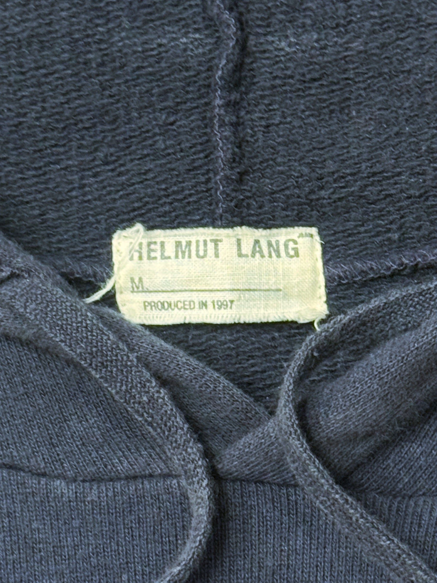 Helmut Lang 1997 Helmut Lang ‘Contrast Cuff’ Single Zip Pocket Pullover Hoodie Size US M / EU 48-50 / 2 - 3 Thumbnail