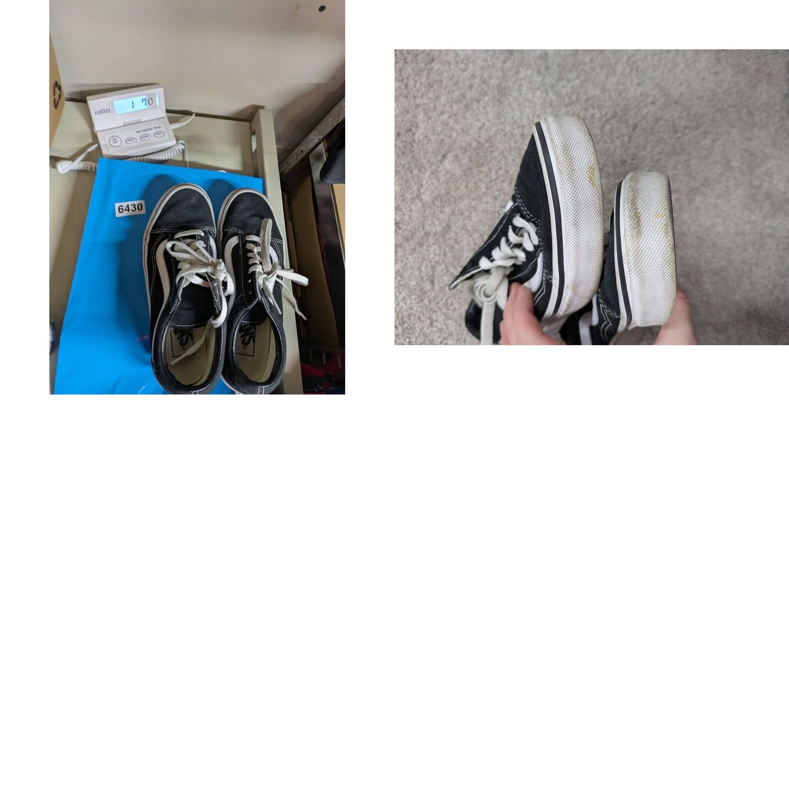 Vans VANS Old Skool Shoes Womens Size 6 Black White Low Top Skate Sneakers Size M / US 6-8 / IT 42-44 - 9 Thumbnail