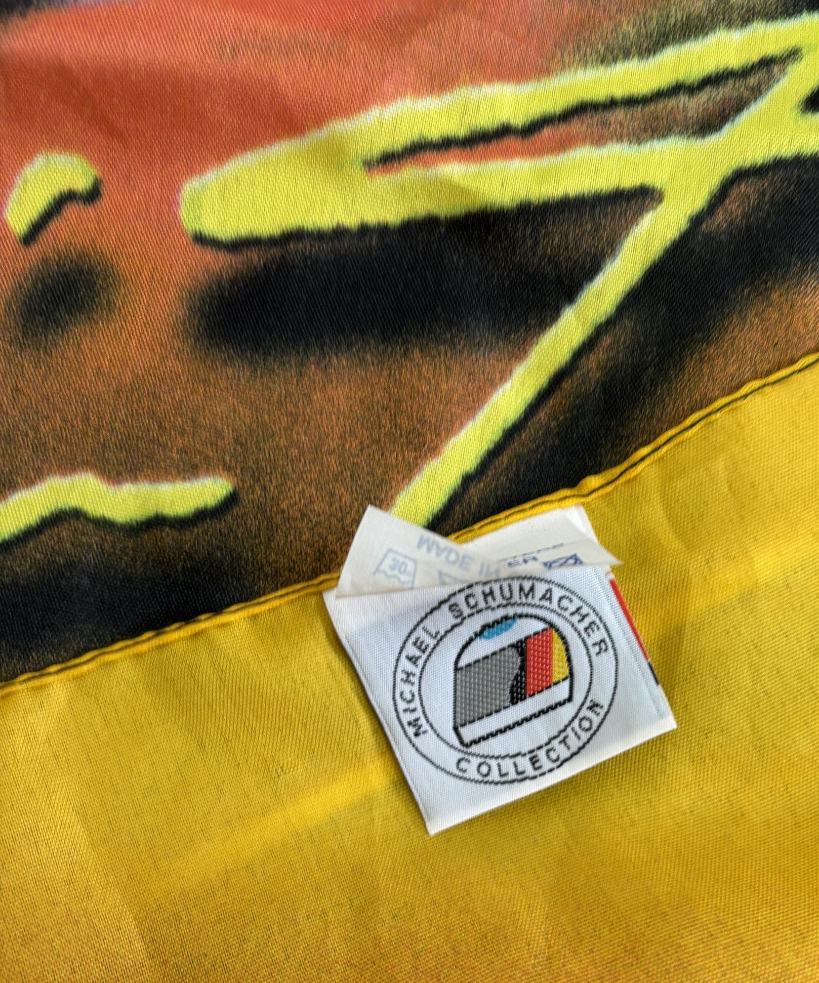 Vintage Michael Schumacher Formula 1 World Champion flag Size ONE SIZE - 10 Thumbnail
