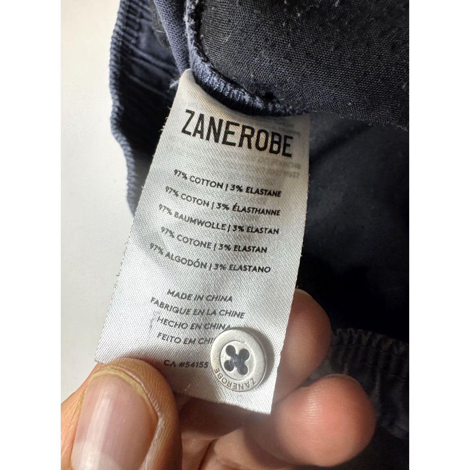 Zanerobe Zanerobe Pants Mens 34 Navy Blue Sureshot Jogger Streetwear Stretch Drawstring Casual Travel Size US 34 / EU 50 - 4 Thumbnail